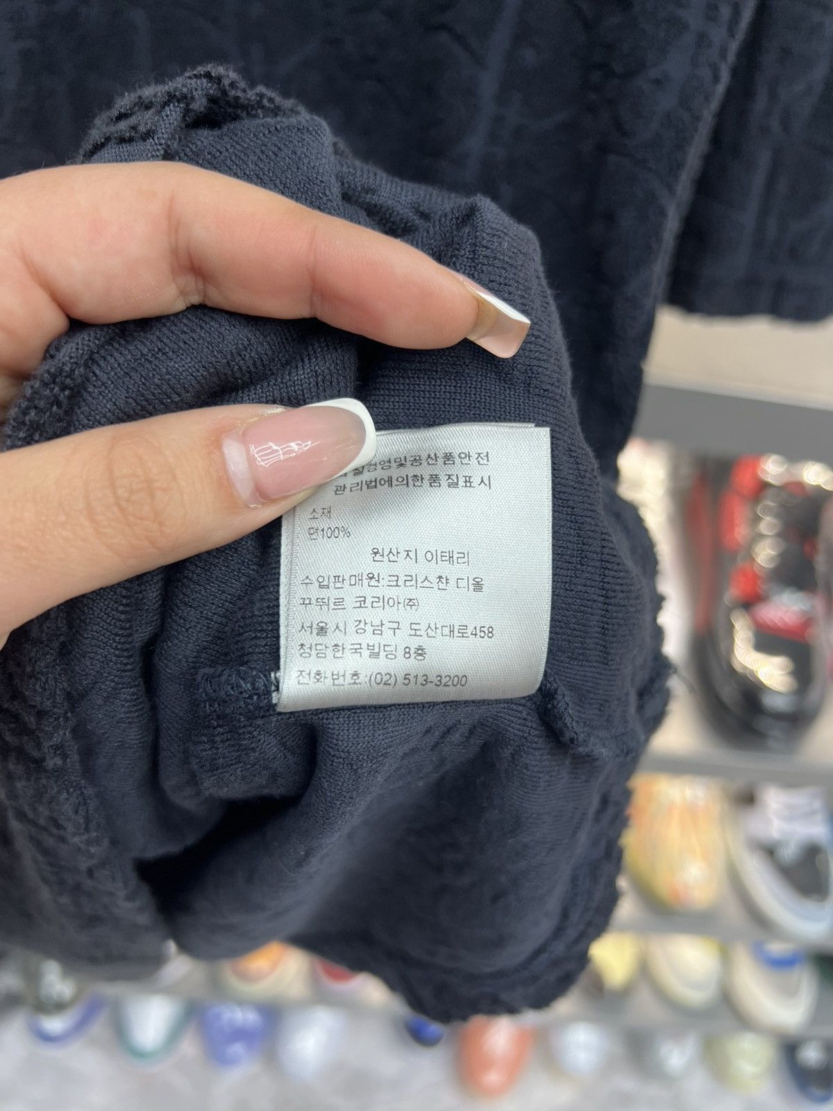 Dior Dior Navy Oblique Towel Tee Size US XXL / EU 58 / 5 - 8 Thumbnail