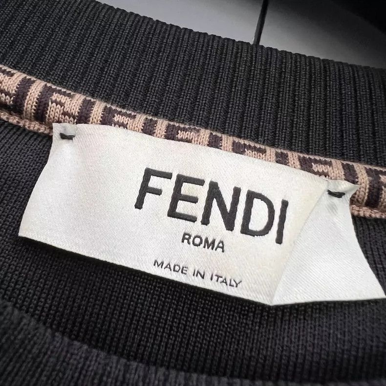 Fendi Fendi Black Long Sleeve Sweatshirt Size Large Size US L / EU 52-54 / 3 - 5 Thumbnail