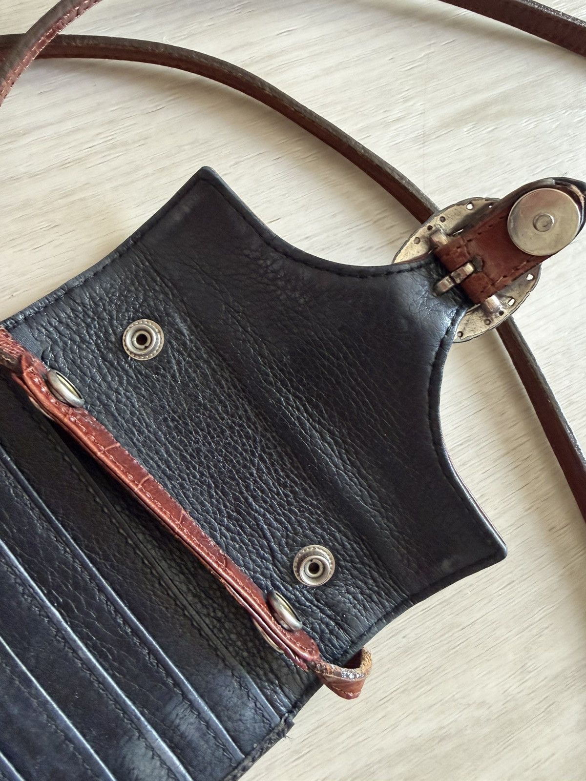Brighton Vtg Brighton Leather Convertible Cross Body Handbag Purse Size ONE SIZE - 5 Thumbnail