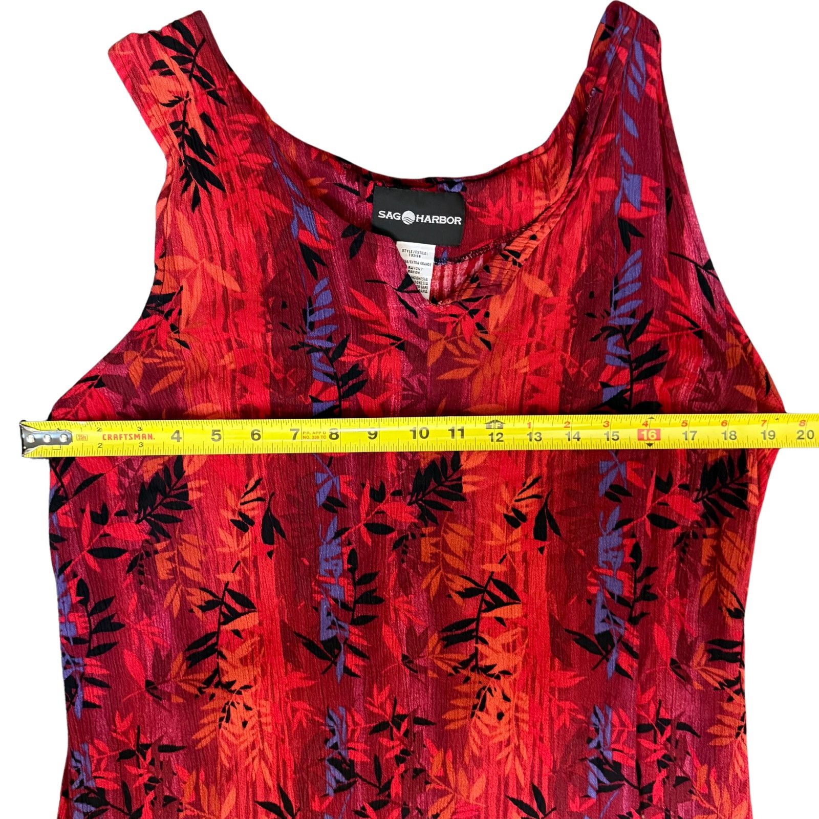 Vintage Vintage Sleeveless Floral Maxi Dress | Sag Harbor Size XL / US 12-14 / IT 48-50 - 4 Thumbnail