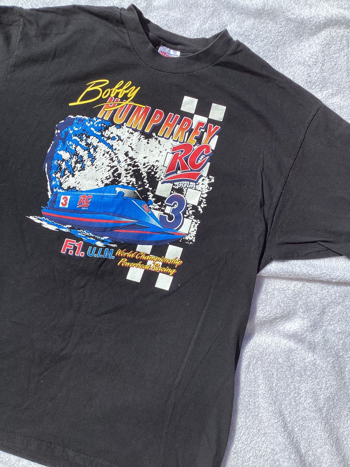 Hanes × Vintage Vtg 90s Bob Humphrey RC Cola world championship powerboat te Size US XL / EU 56 / 4 - 2 Thumbnail