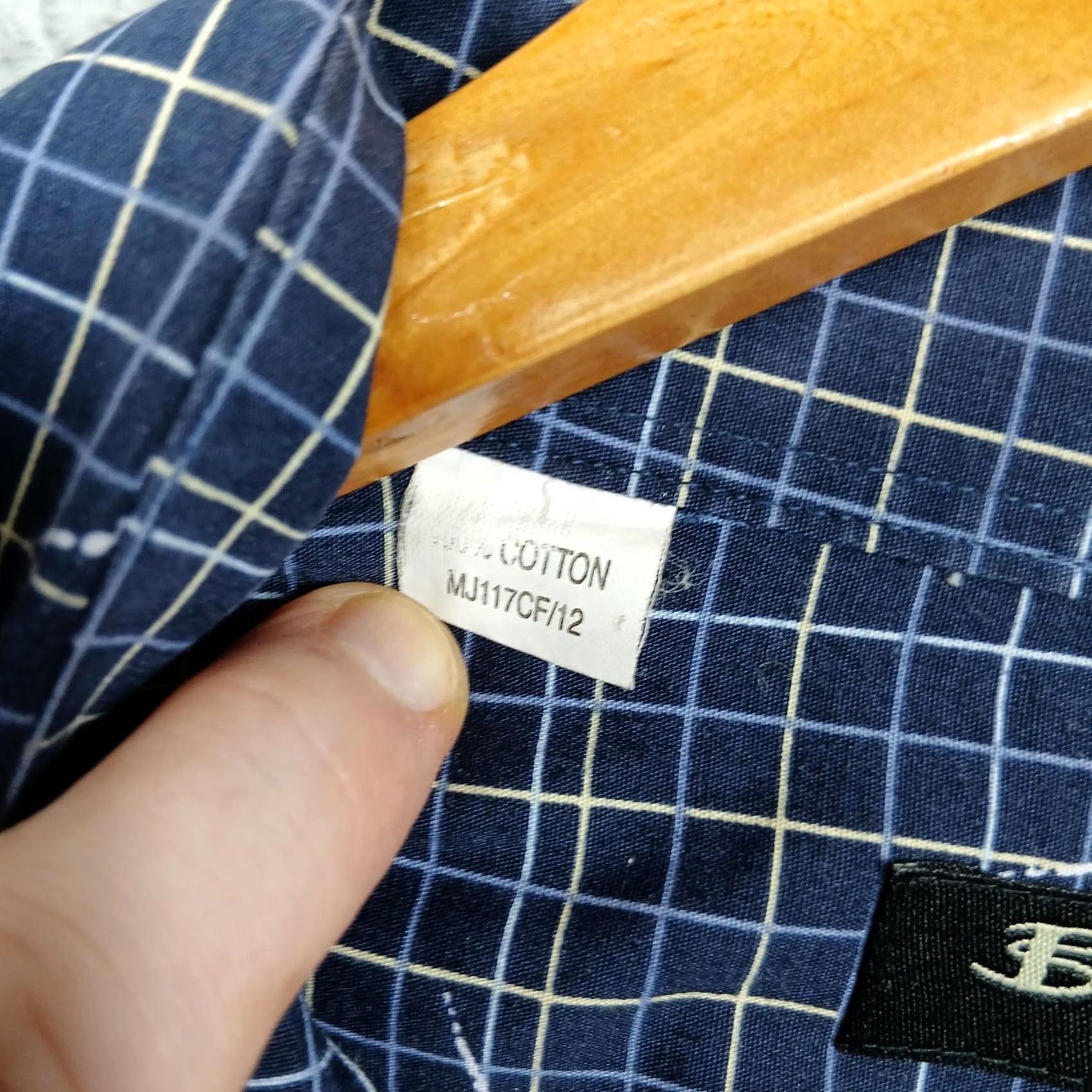 Ben Sherman Ben Sherman Black Label Shirt Mens XL Blue Check Long Sleeve Cotton Button Up Size US XL / EU 56 / 4 - 4 Thumbnail