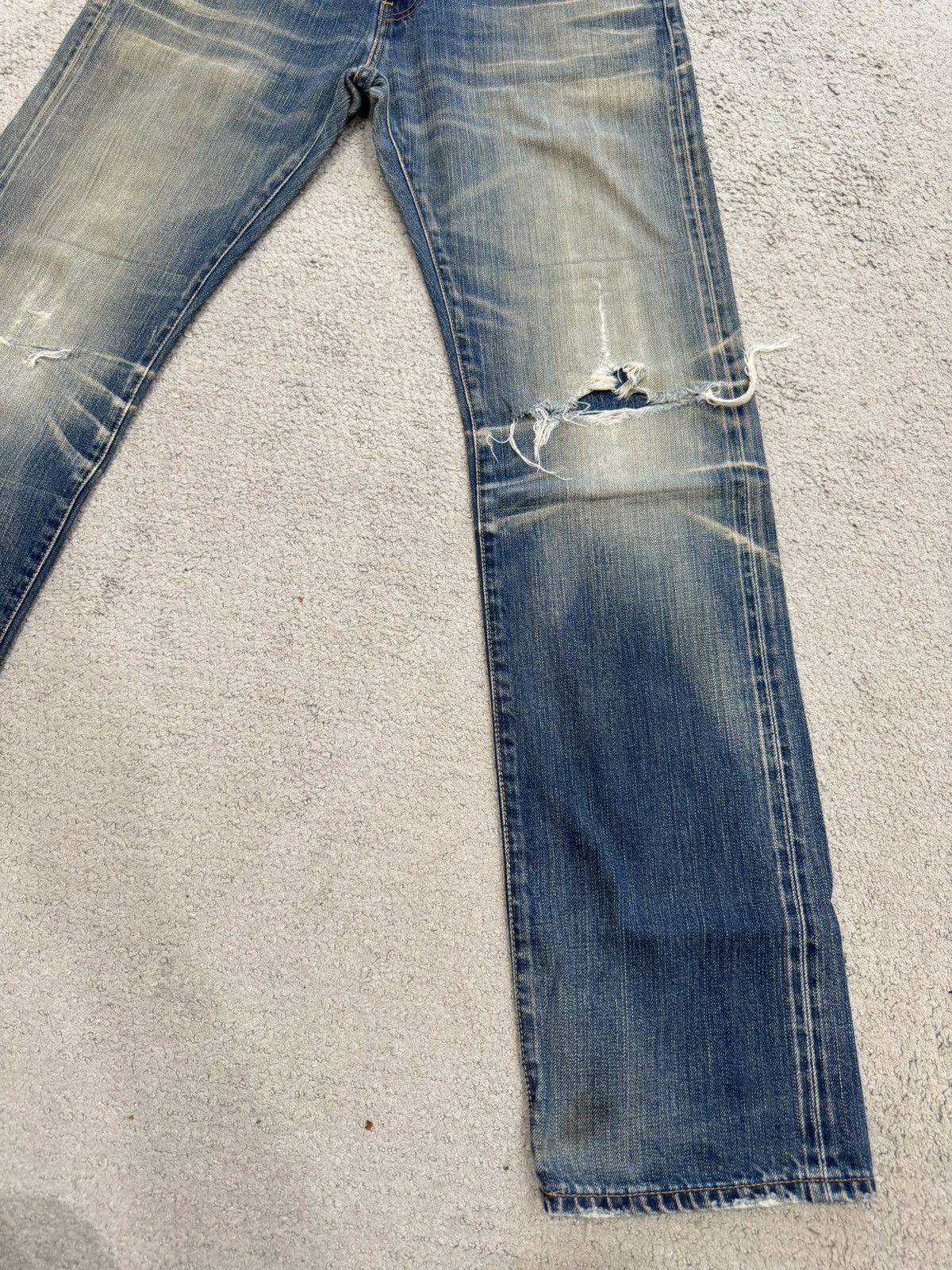Levi's Best Buy‼️ Vintage 90's Levis 505 Thrashed Selvedge Denim Size US 34 / EU 50 - 6 Thumbnail