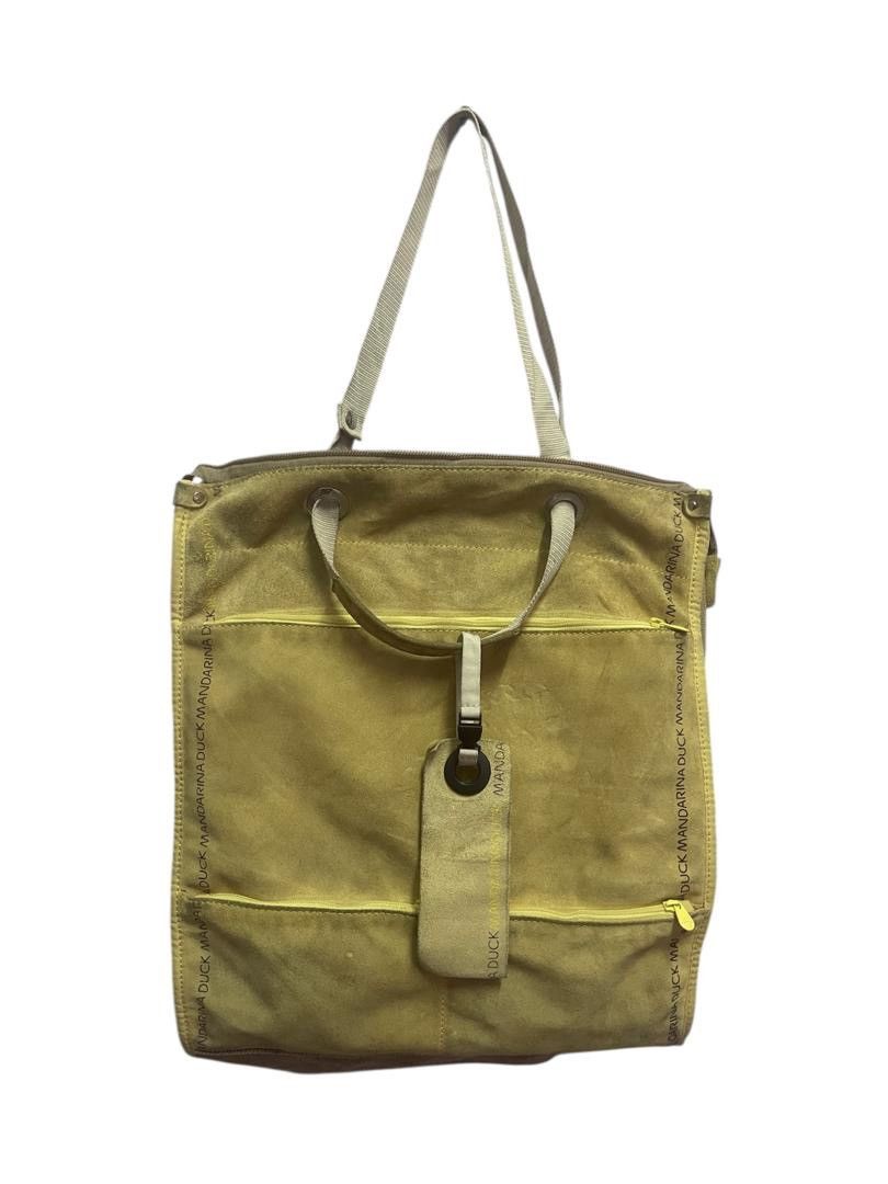 Mandarina Duck Mandarina Duck Leather and Canvas Bag Size ONE SIZE - 2 Thumbnail