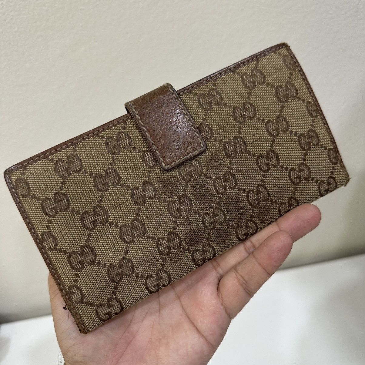 Gucci ‼️LASTDROP‼️ AUTHENTIC GUCCI BAMBOO CANVAS LONG WALLET PURSES Size ONE SIZE - 2 Thumbnail