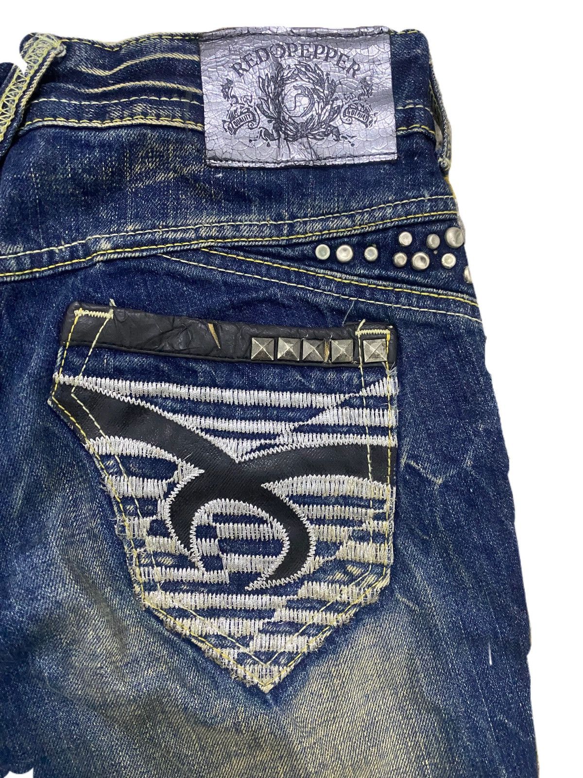 If Six Was Nine × Japanese Brand FLARE STYLE JIMMY HENDRIX RED PEPPER JEANS Size US 30 / EU 46 - 5 Thumbnail