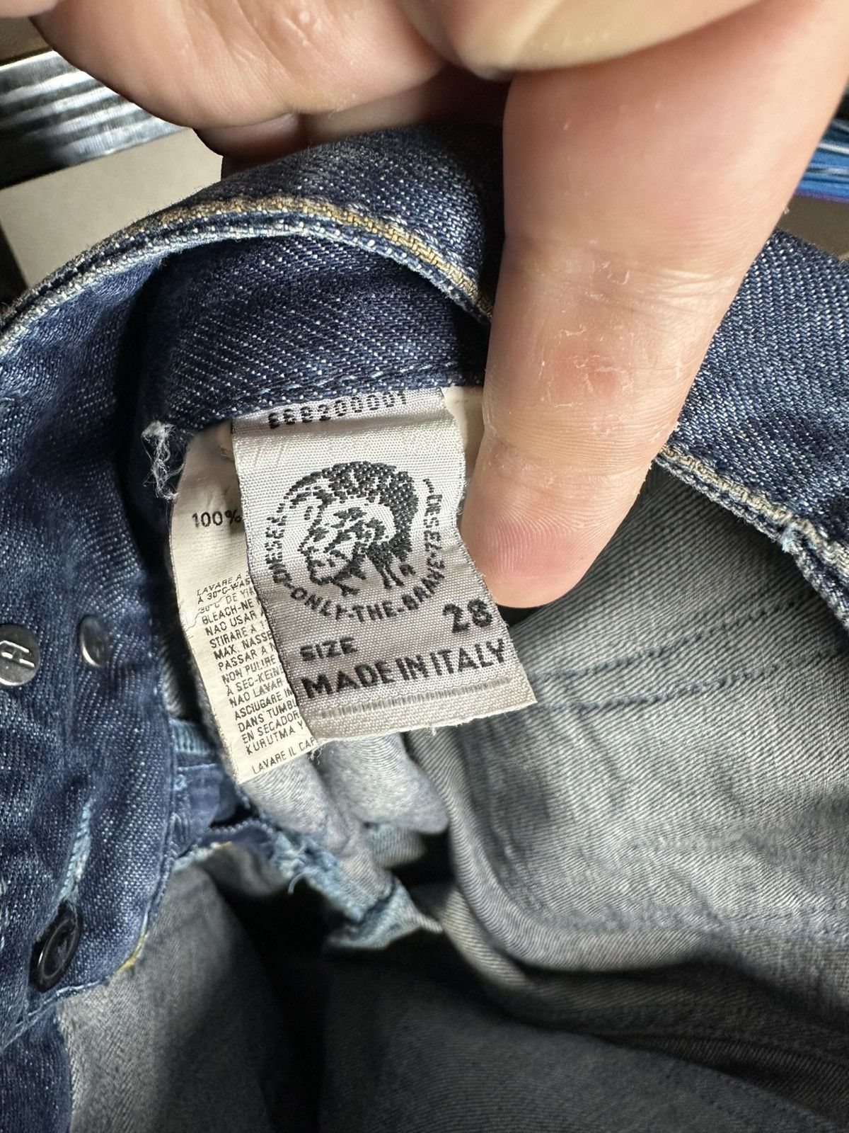 Diesel Diesel Hush Vintage Jeans Size 28 Distressed Flared Bootcut Size 28" / US 6 / IT 42 - 14 Thumbnail