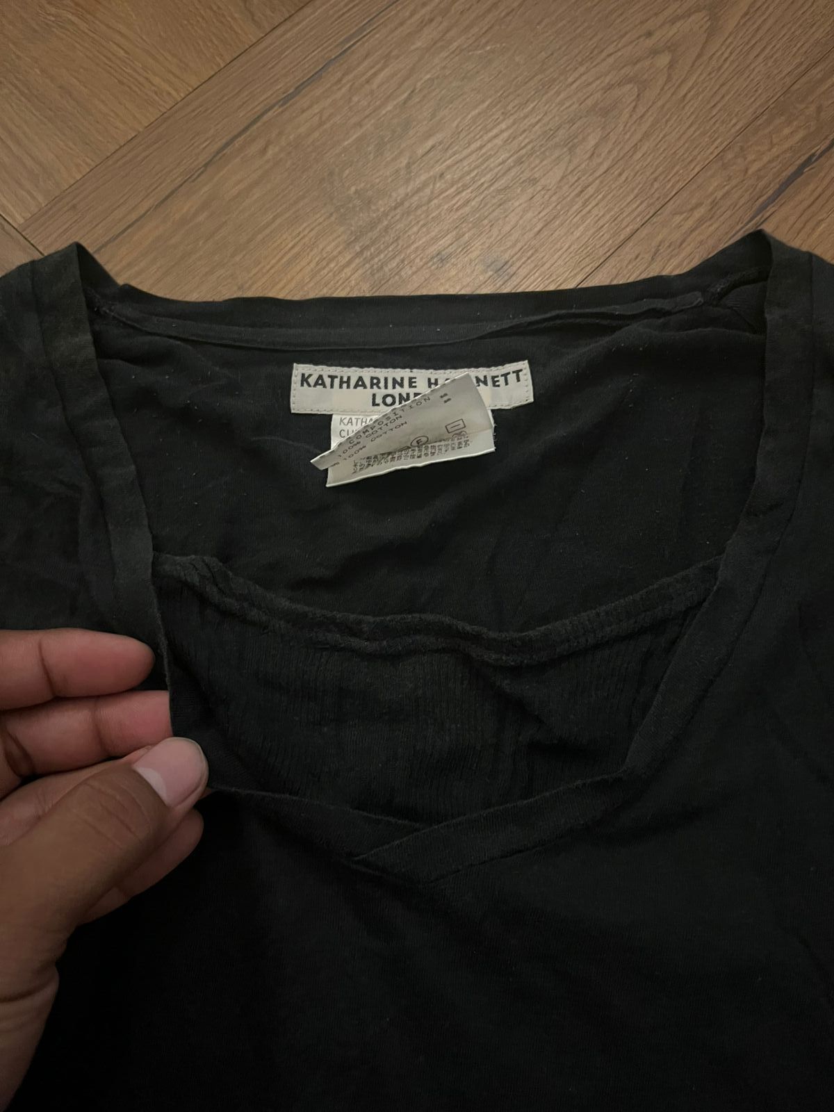 If Six Was Nine × Katharine Hamnett London × Le Grande Bleu (L.G.B.) 2000s Katharine Hamnett London Doubel layer Gothic styel Size US L / EU 52-54 / 3 - 7 Thumbnail