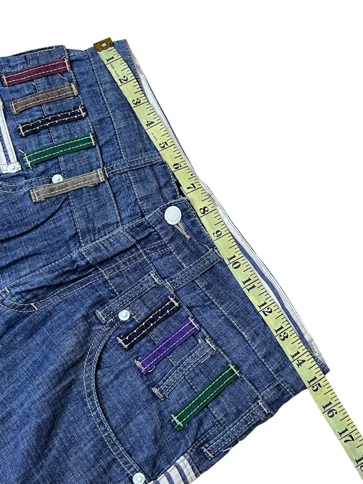 Japanese Brand SICK Y2K JAPANESE EXPLOSION BY NYLAUS DOUBLE WAIST JEANS Size US 30 / EU 46 - 11 Thumbnail