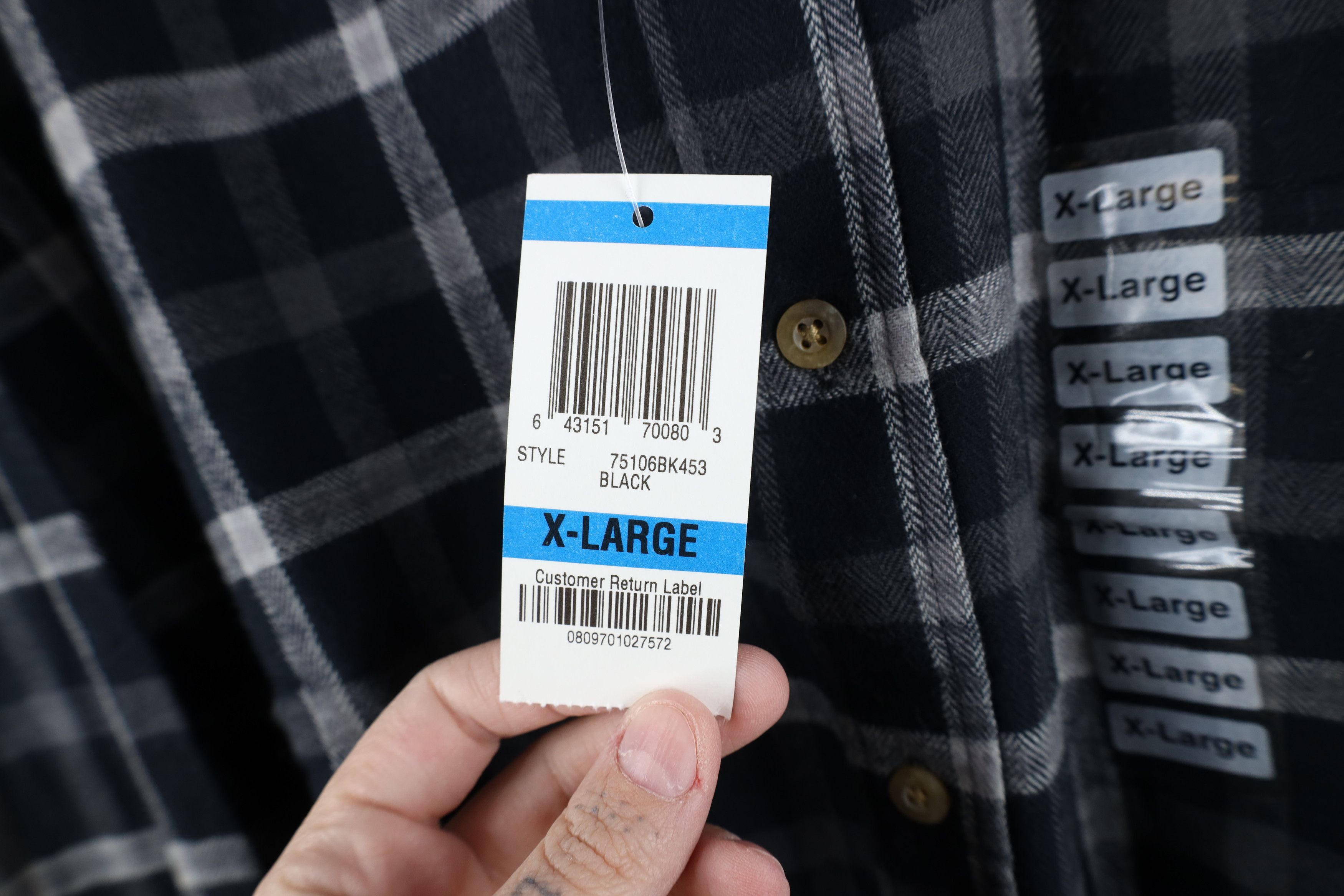 Vintage Deadstock Vintage Y2K Streetwear Flannel Button Down Shirt Size US XL / EU 56 / 4 - 5 Thumbnail