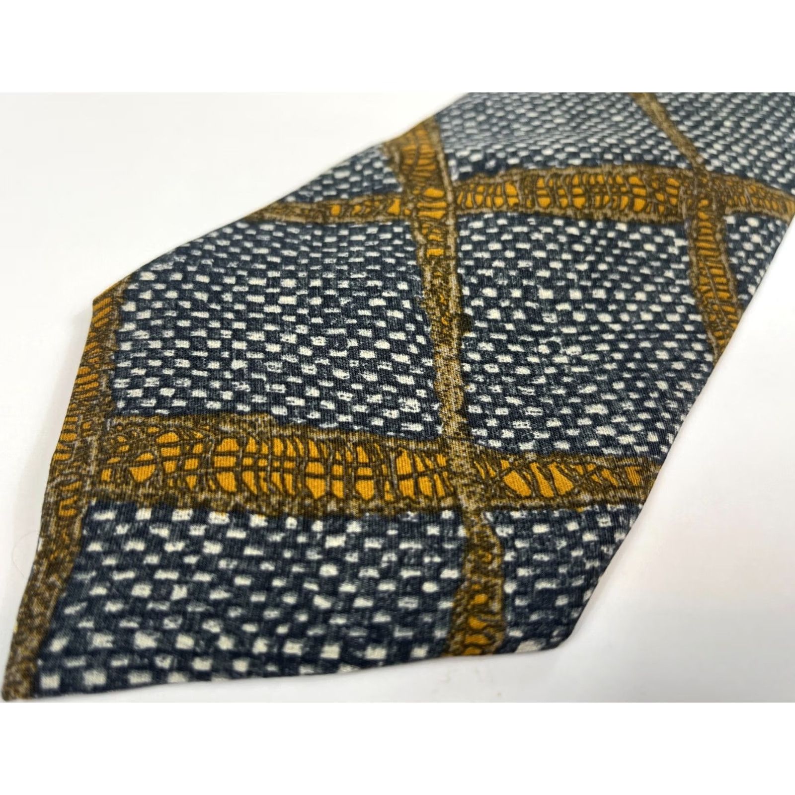 Ermenegildo Zegna Ermenegildo Zegna Silk Tie Geometric Made in Italy Men Tie 57"-60" Wide Multicolor Top Designer Pattern Geometric Mens Silk Tie Size ONE SIZE - 5 Thumbnail