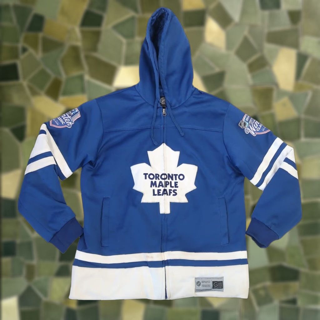 Toronto Maple Leafs Blue Zip-Up Jacket G-III Sports NHL Team Mens M