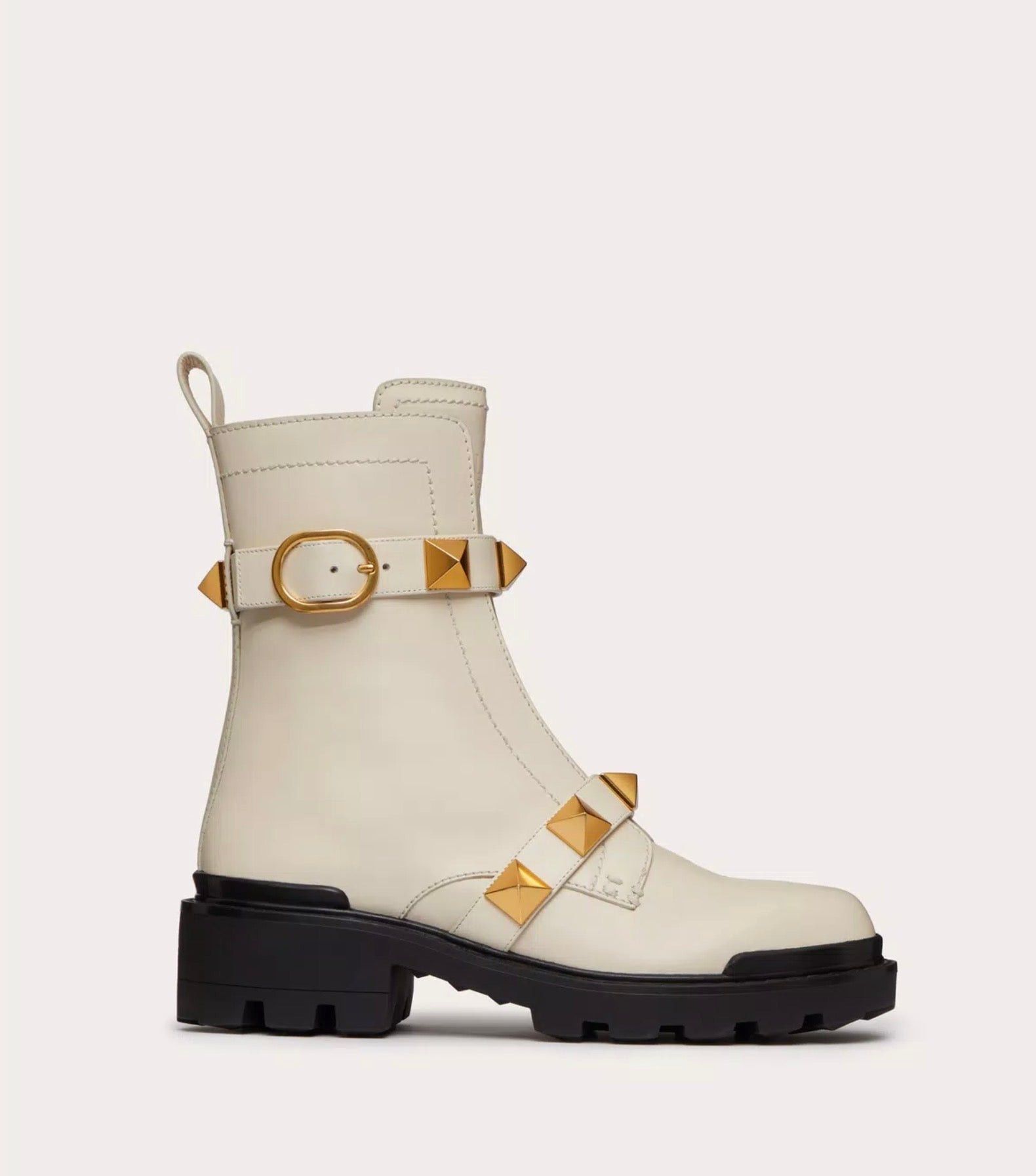 Valentino Valentino Roman Stud Combat Boots SIZE 39.5 Size ONE SIZE - 1 Thumbnail