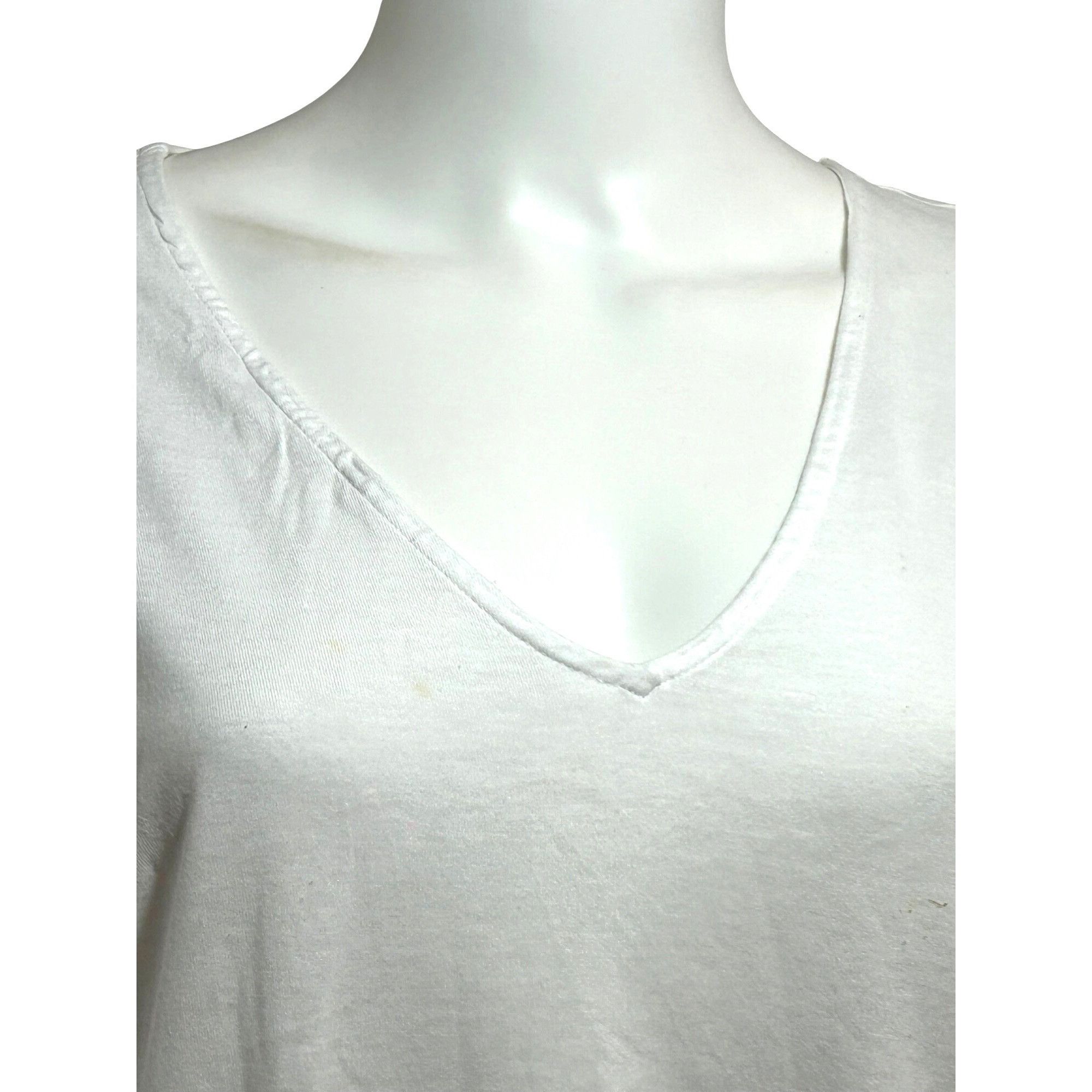 Michael Kors Michael Kors Women’s Top M White Short Sleeve Cold Shoulder Size M / US 6-8 / IT 42-44 - 8 Thumbnail