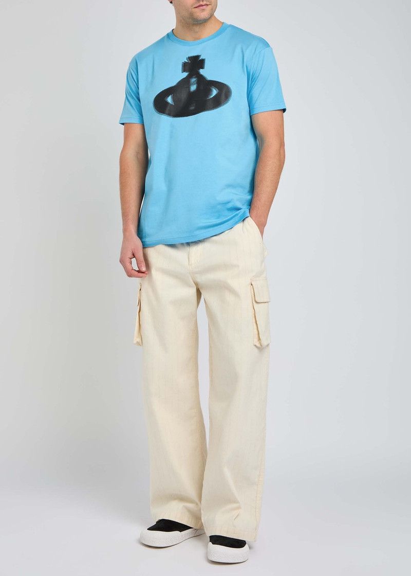 Vivienne Westwood o1f1d3z0426 Orb Classic T-Shirt in Blue Size US XL / EU 56 / 4 - 4 Thumbnail