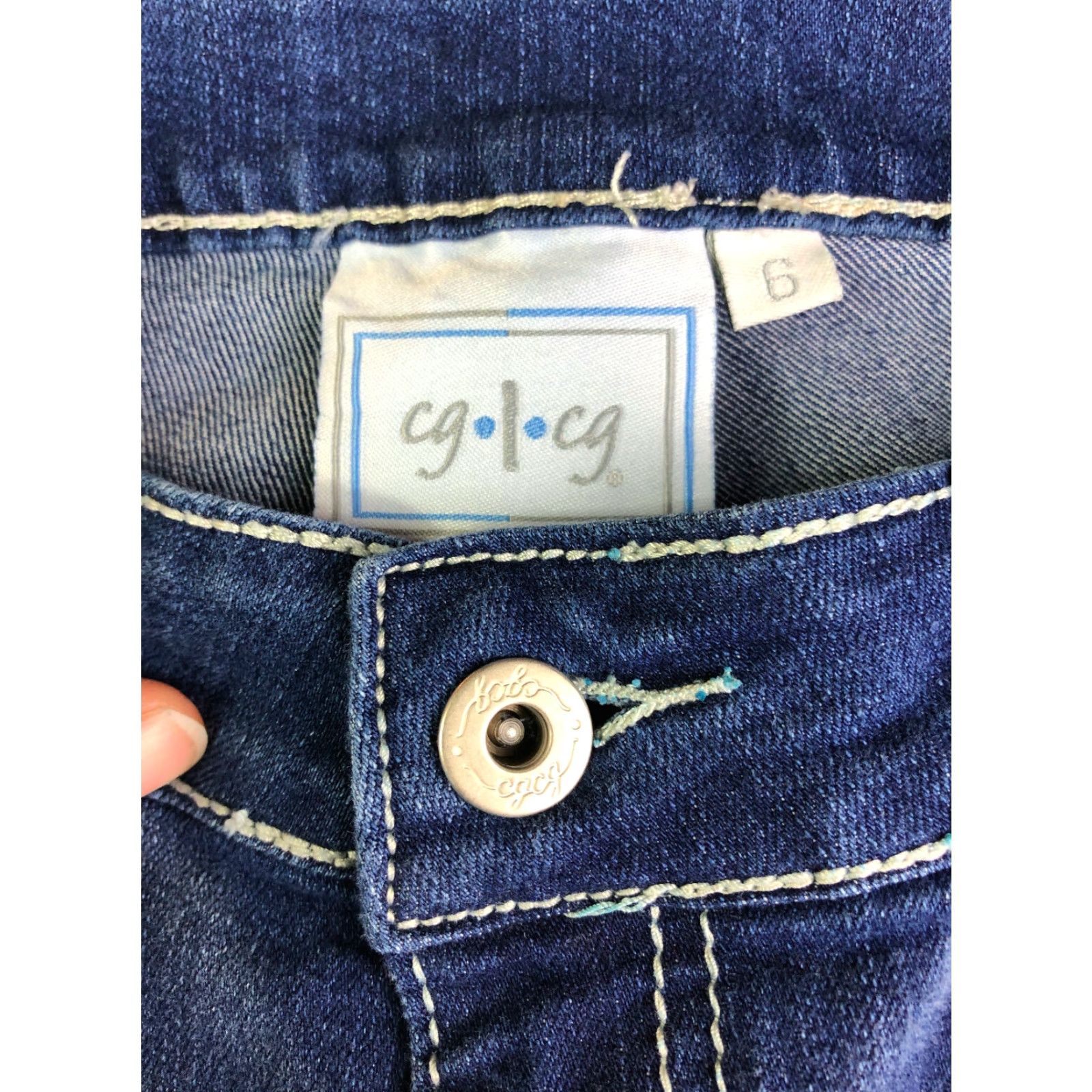 Denime cglcg Jeans Mid Rise Straight Leg Womens Size 6 Blue Denim Jeans Size 28" / US 6 / IT 42 - 6 Thumbnail