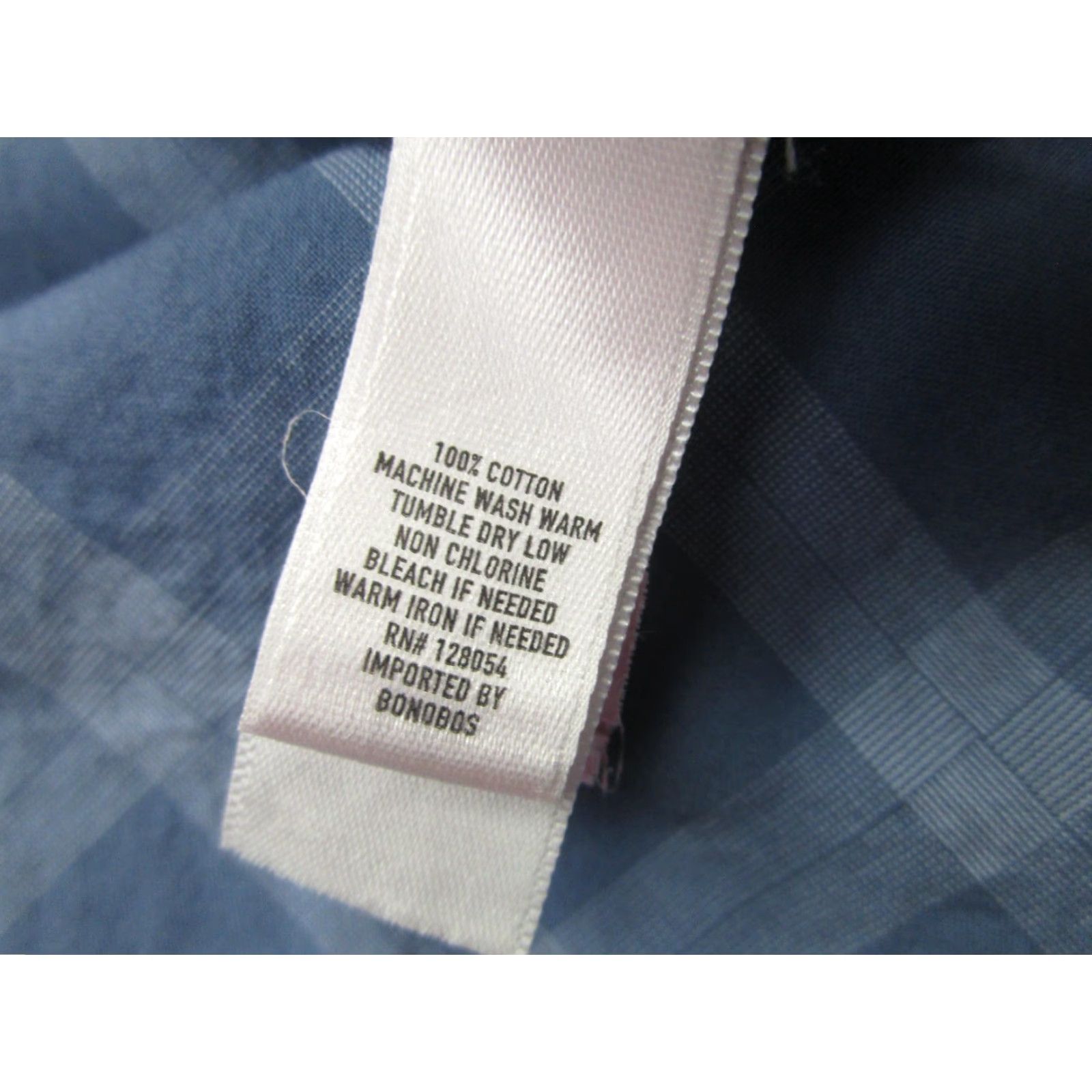 Bonobos Bonobos Shirt Mens Medium Blue Plaid Slim Fit Button Down Cotton Long Sleeve Size US M / EU 48-50 / 2 - 5 Thumbnail