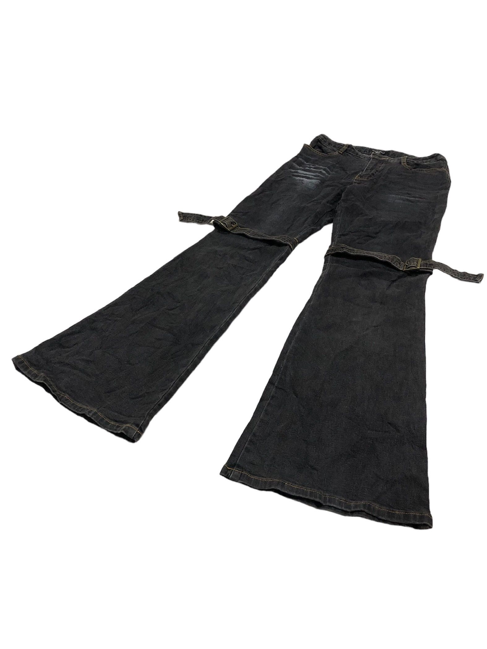 Le Grande Bleu (L.G.B.) Livre Claire Bondage Flare pants Size US 29 - 3 Thumbnail