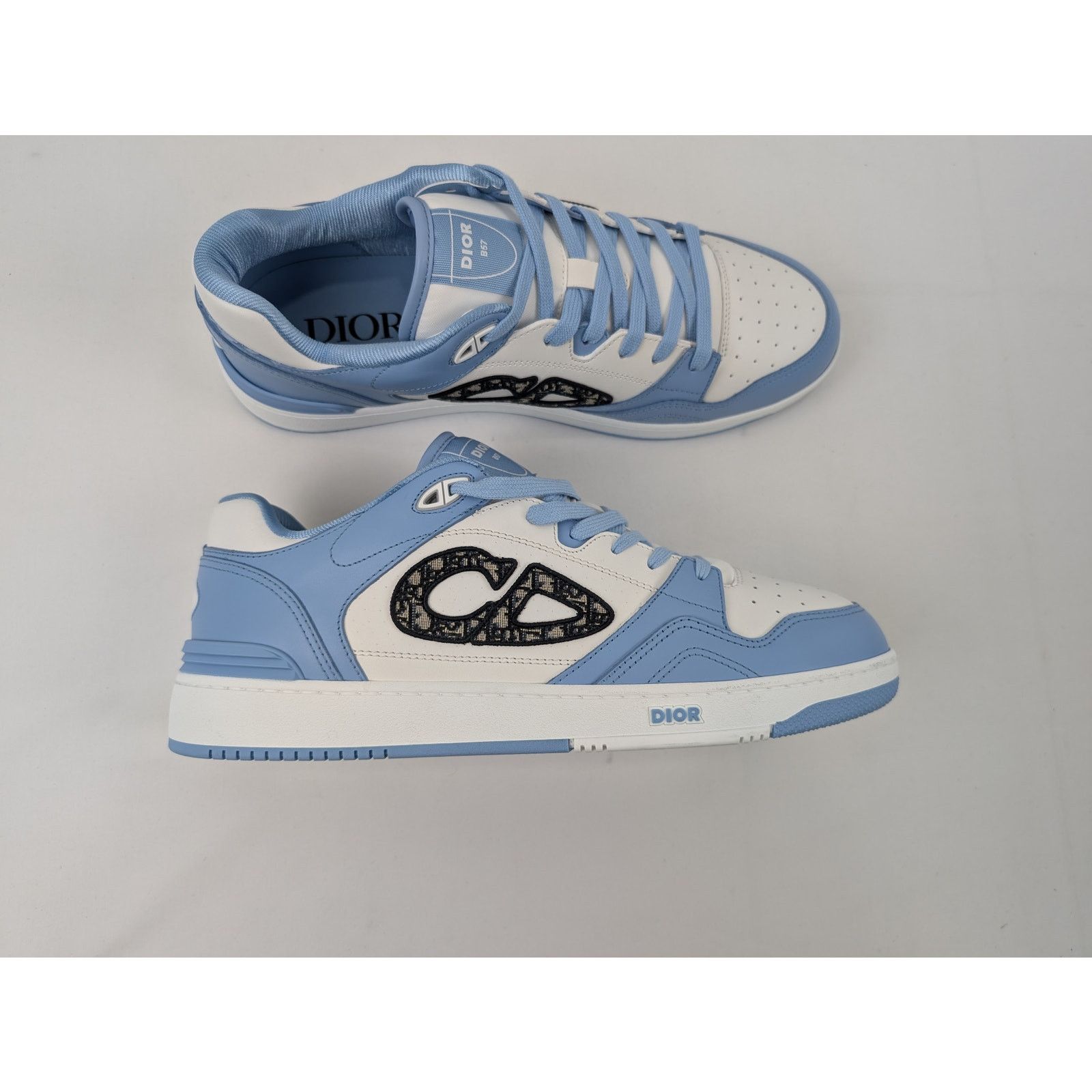 Dior o1rshd1 M-B57 LT Calf Sneakers in Light Blue Size US 13 / EU 46 - 1 Thumbnail