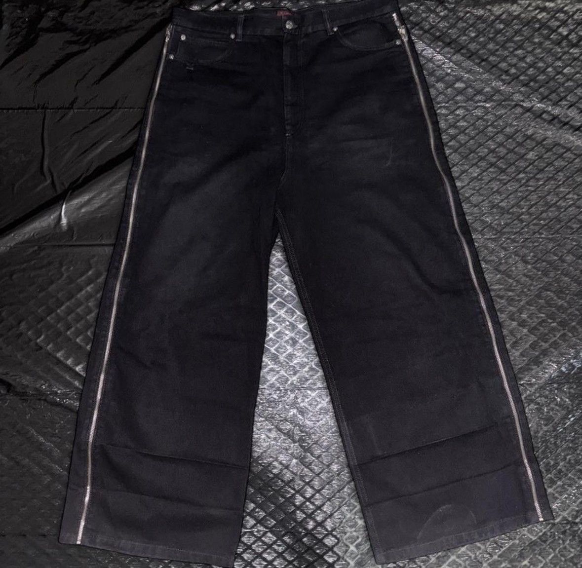 LUU DAN Black Side Zip Jeans Size US 36 / EU 52 - 2 Thumbnail