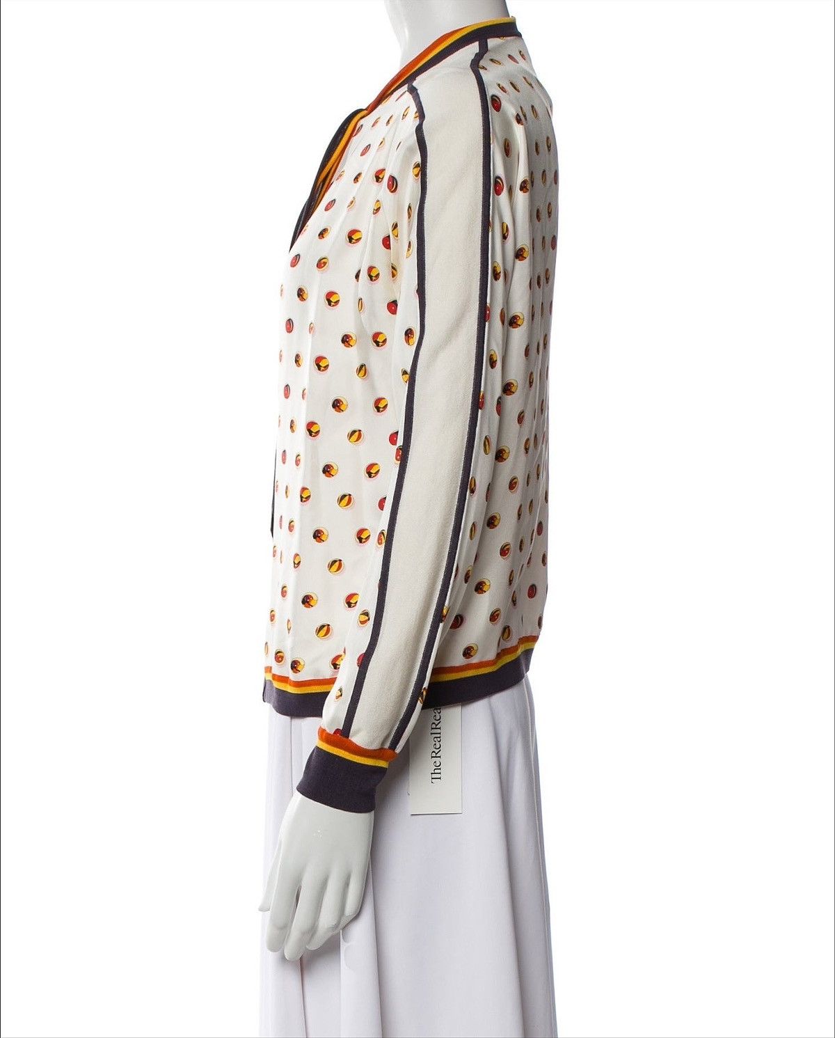 Hermes 1990S HERMÈS PARIS PRINTED SILK BOMBER JACKET Size XS / US 0-2 / IT 36-38 - 6 Thumbnail