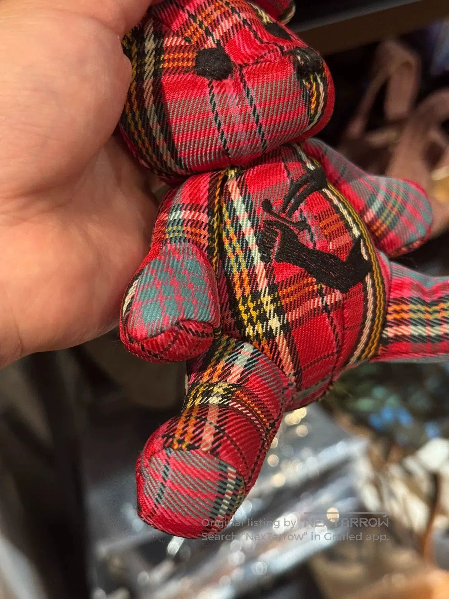 Vivienne Westwood vivienne westwood bear keychain red blue plaid. Size ONE SIZE - 4 Thumbnail