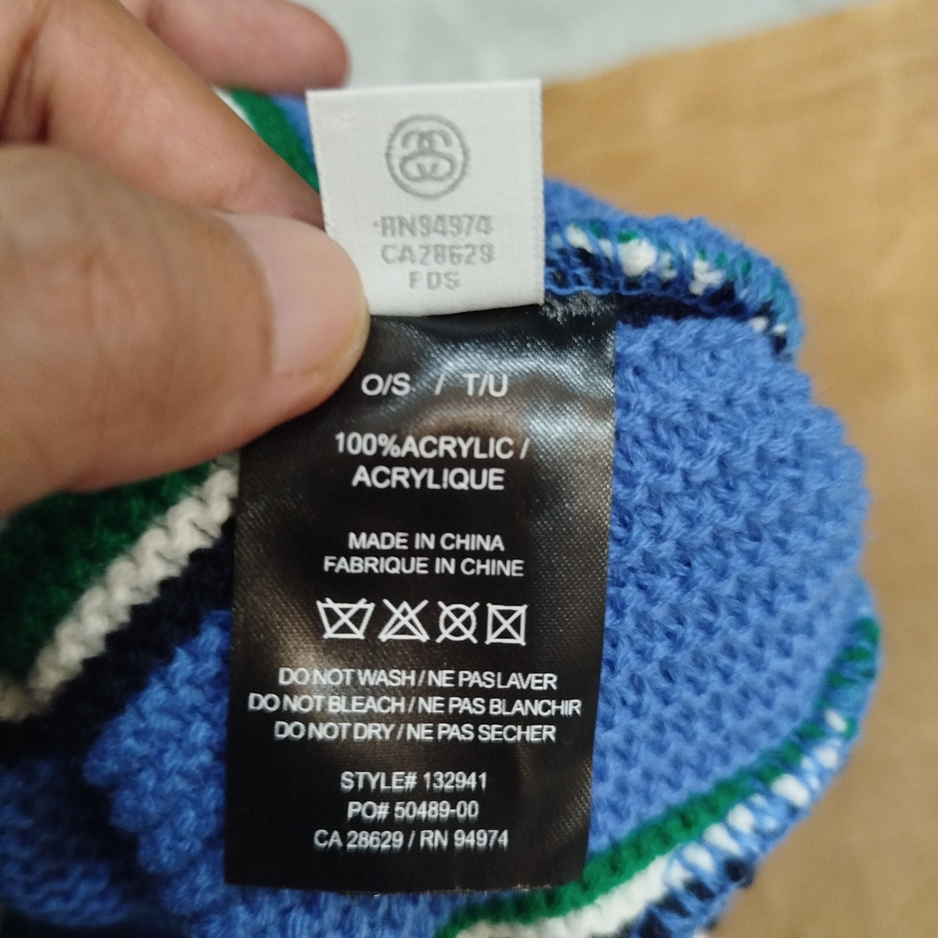 Stussy STUSSY VERTICAL STRIPE CUFF BEANIE Size ONE SIZE - 4 Thumbnail