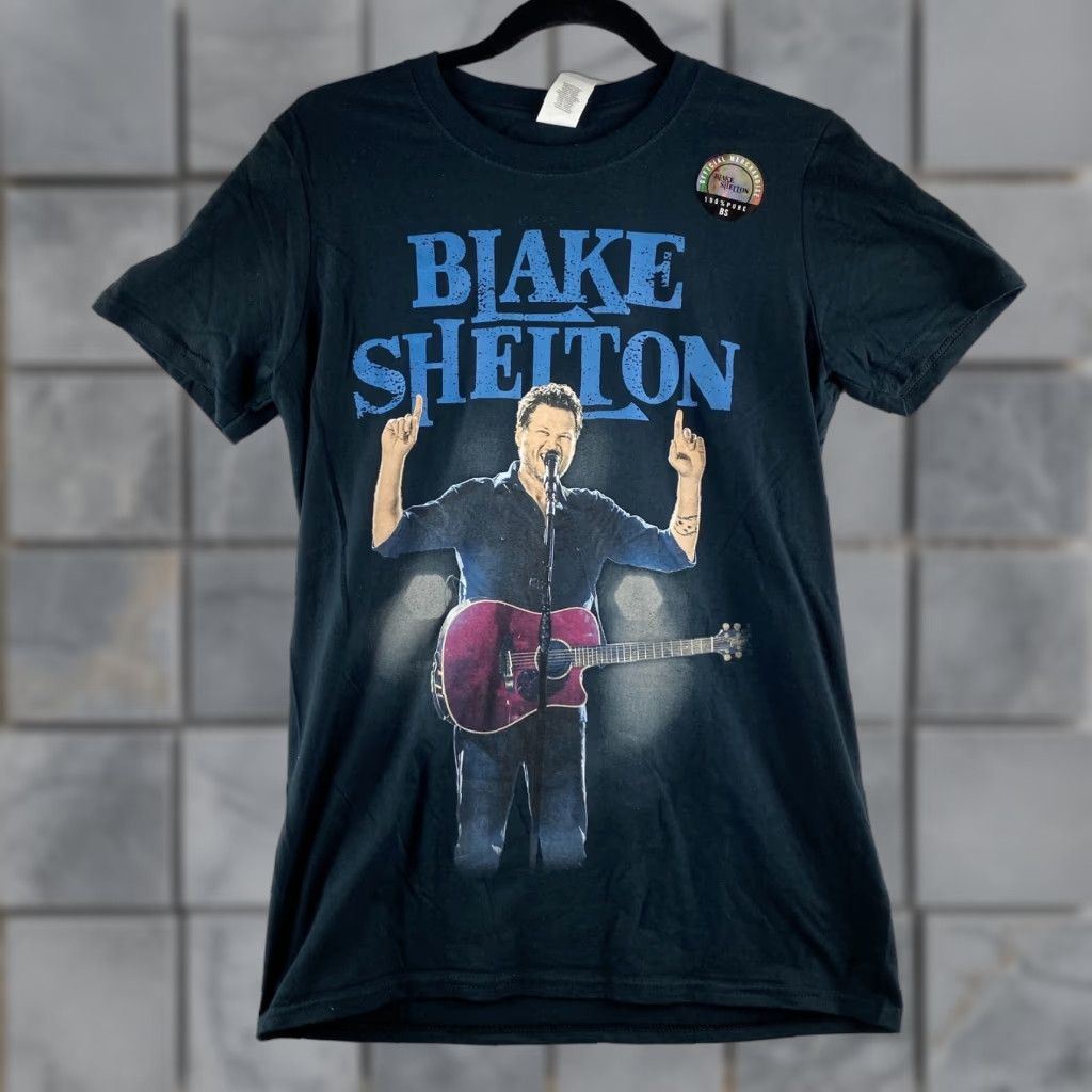 Gildan Blake Shelton Concert Shirt Mens Small S Black 2017 Doing It Tour Double Sided T-Shirt Size US S / EU 44-46 / 1 - 1 Thumbnail