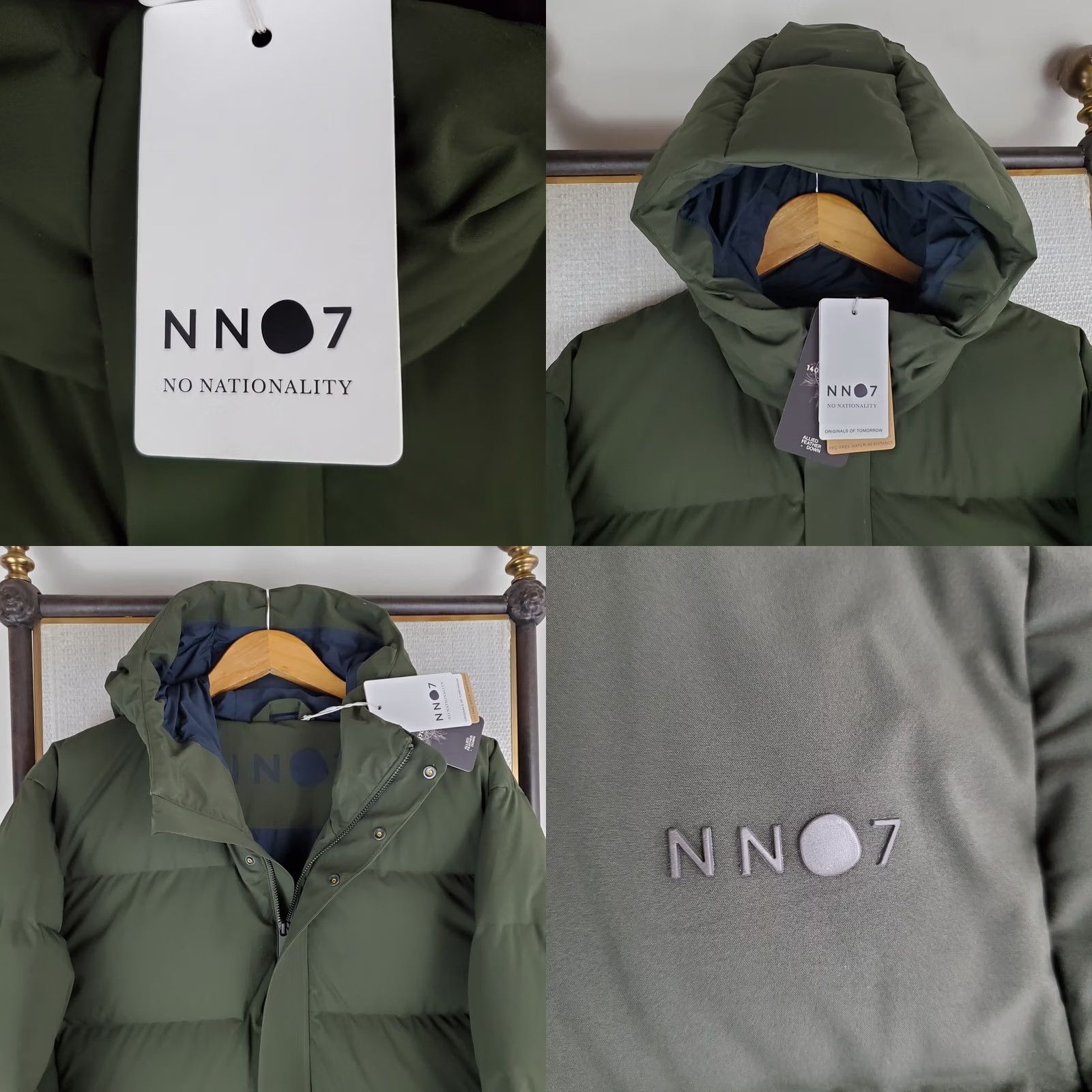 NN07 NN07 Golf 8181 Jacket Mens 2XL Green Down 700 Fill Waterproof Windproof Hooded Coat Puffer Size US XXL / EU 58 / 5 - 10 Thumbnail