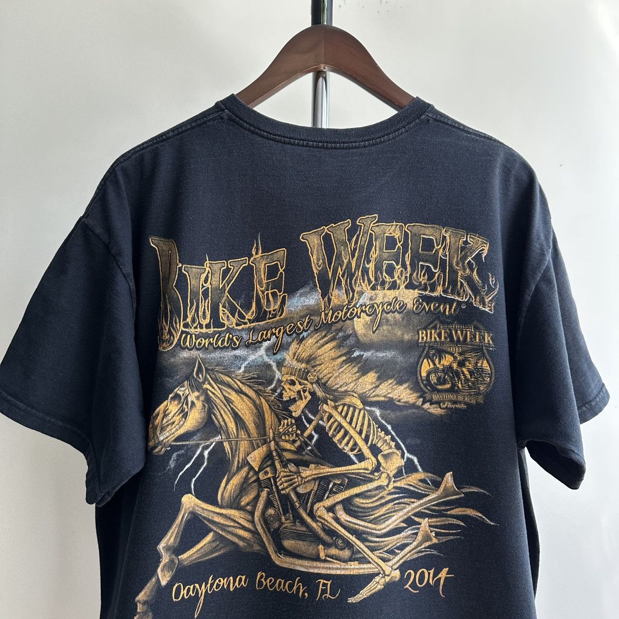 Vintage VINTAGE Y2K BIKE WEEK DAYTONA BEACH FLORIDA 2014 GRAPHIC TEE Size US XL / EU 56 / 4 - 2 Thumbnail