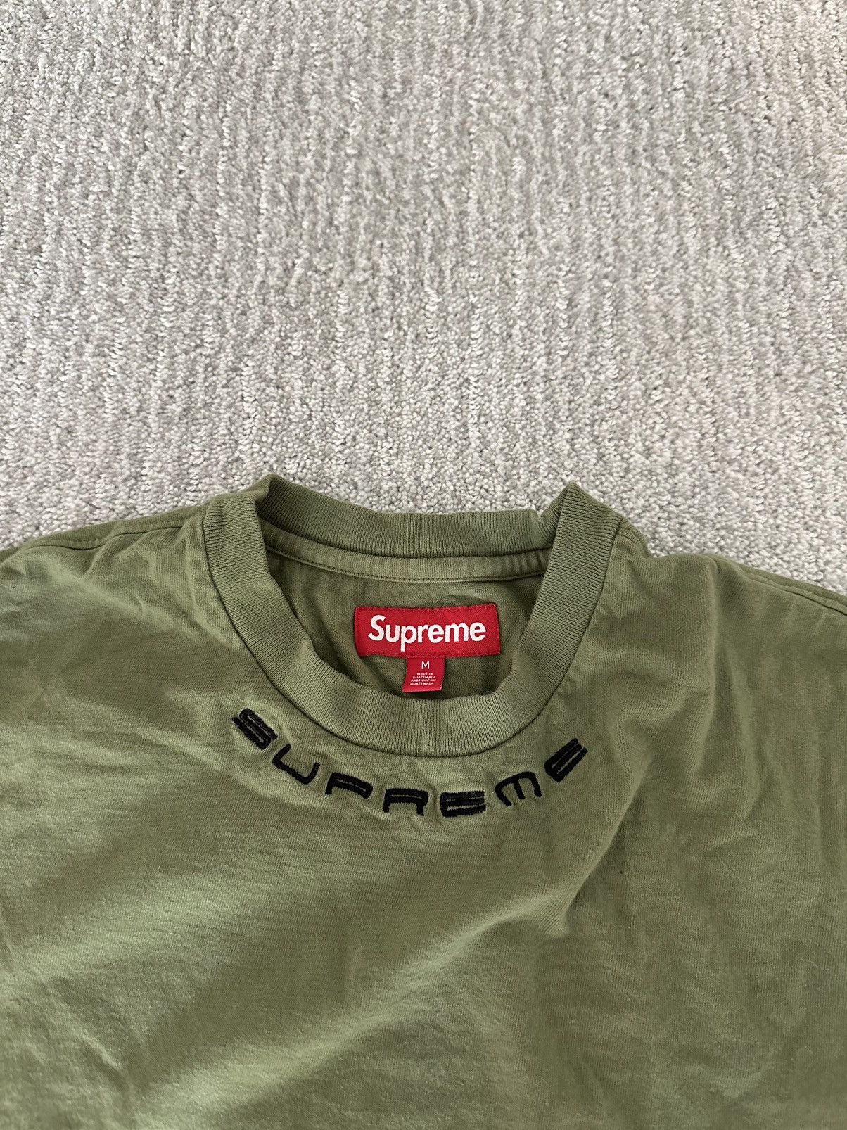 Supreme supreme collar logo tee Size US M / EU 48-50 / 2 - 3 Thumbnail