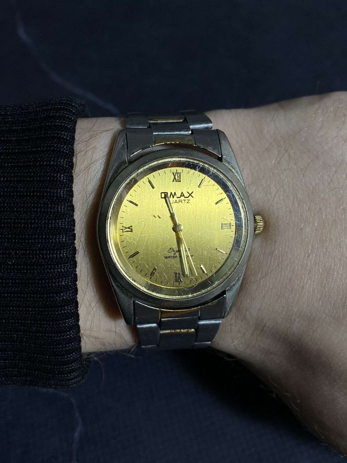 Japanese Brand × Jewelry × Vintage Omax Gold Tone Automatic Watch Two-Tone Japanese Brand Size ONE SIZE - 7 Thumbnail