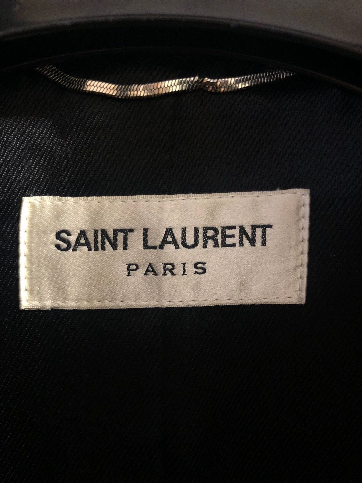 Saint Laurent Paris Saint Laurent Black and White Baseball Jacket (SLP) Size US S / EU 44-46 / 1 - 4 Thumbnail