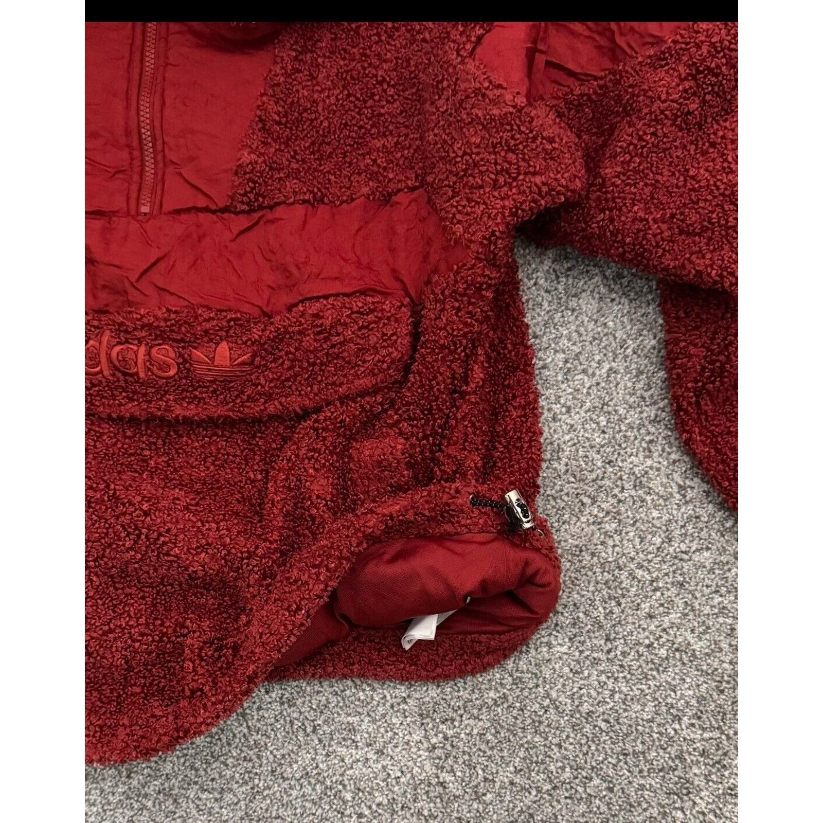 Adidas Adidas Originals Sherpa Jacket Womens Small 1/2 Zip Pocket Size S / US 4 / IT 40 - 13 Thumbnail