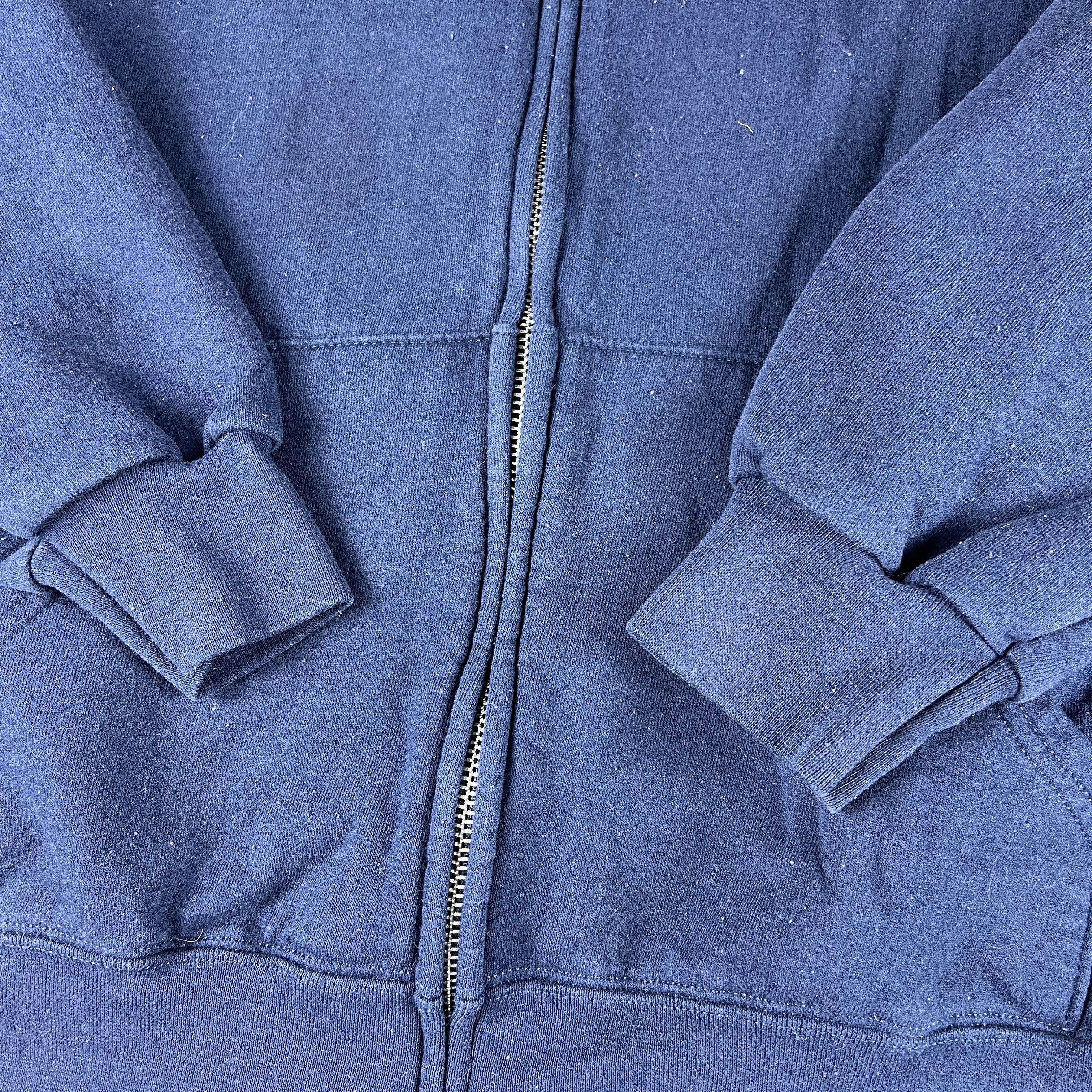 NFL Y2K NFL New England Patriots Sweater Faded Full Zip Hoodie Size US M / EU 48-50 / 2 - 2 Thumbnail