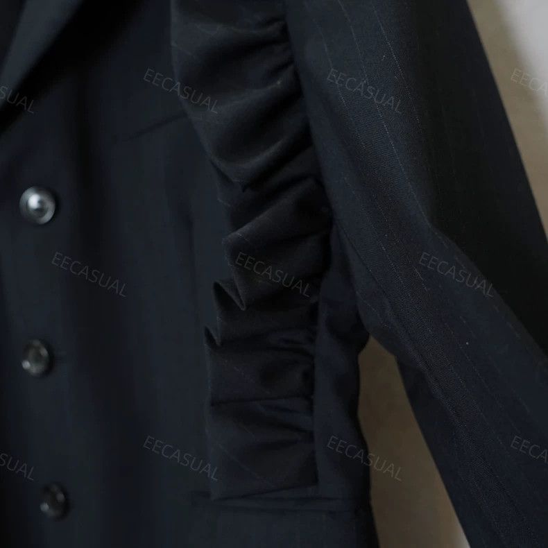 Comme des Garcons Comme Des Garcons Lace Shoulder Wool Blazer Size S / US 4 / IT 40 - 7 Thumbnail