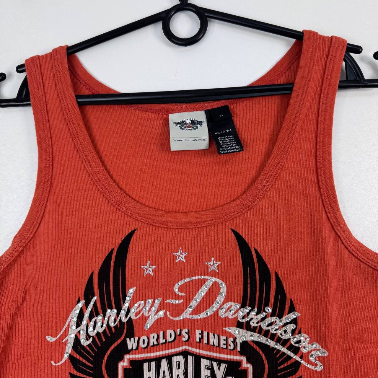 Harley Davidson Harley Davidson Womens Tank Top Usa Made Orange Biker Xl Size US XL / EU 56 / 4 - 3 Thumbnail