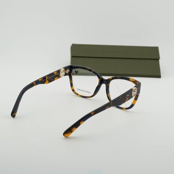 Longchamp Longchamp LO2712 430 Eyeglasses Blue Havana 53mm Square Size ONE SIZE - 9 Thumbnail