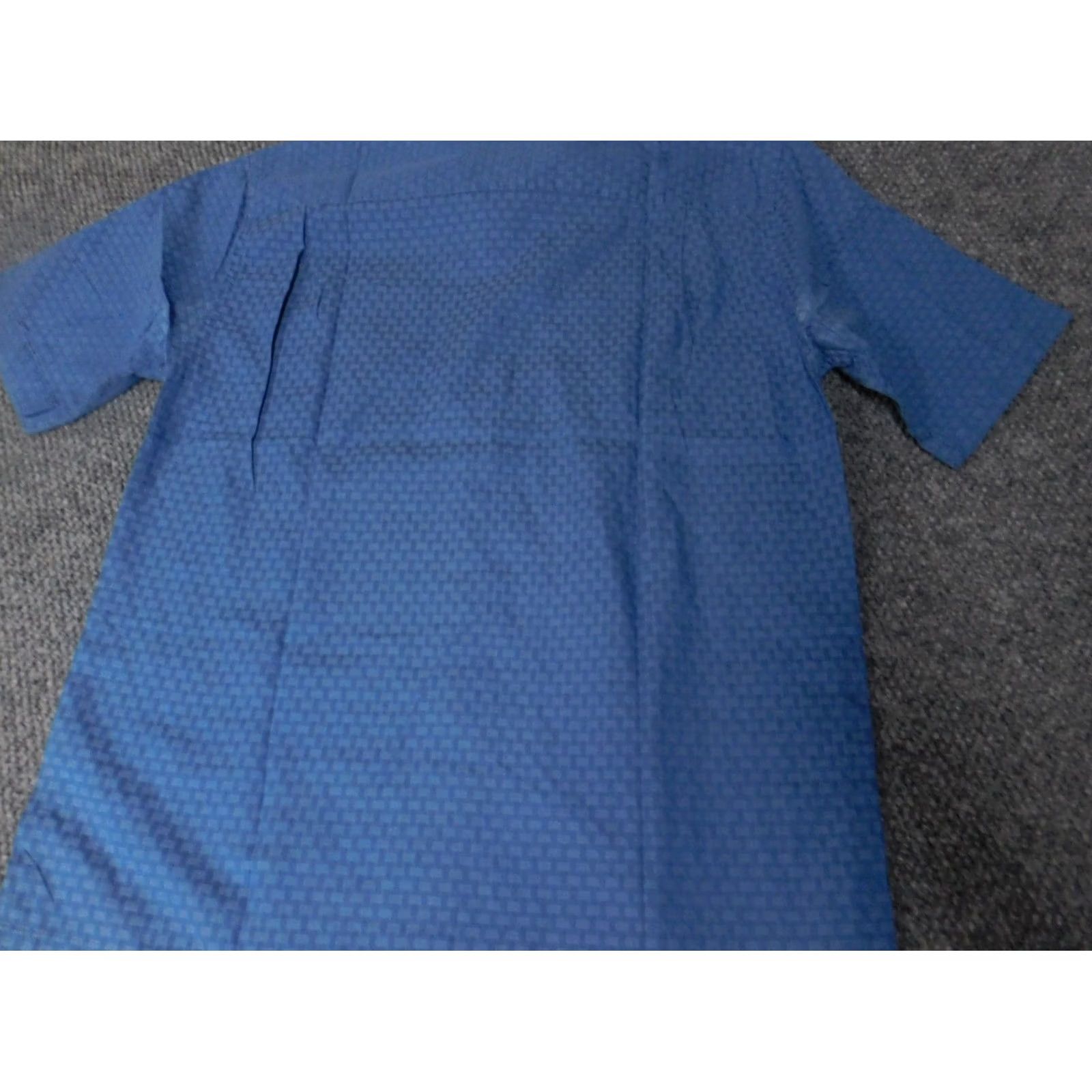 Austin Reed Austin Reed Mens Shirt Medium Blue Button-Down Knit Cotton Long Sleeve Slimming Pockets Regular Logo Button-Up Collared Size US M / EU 48-50 / 2 - 6 Thumbnail
