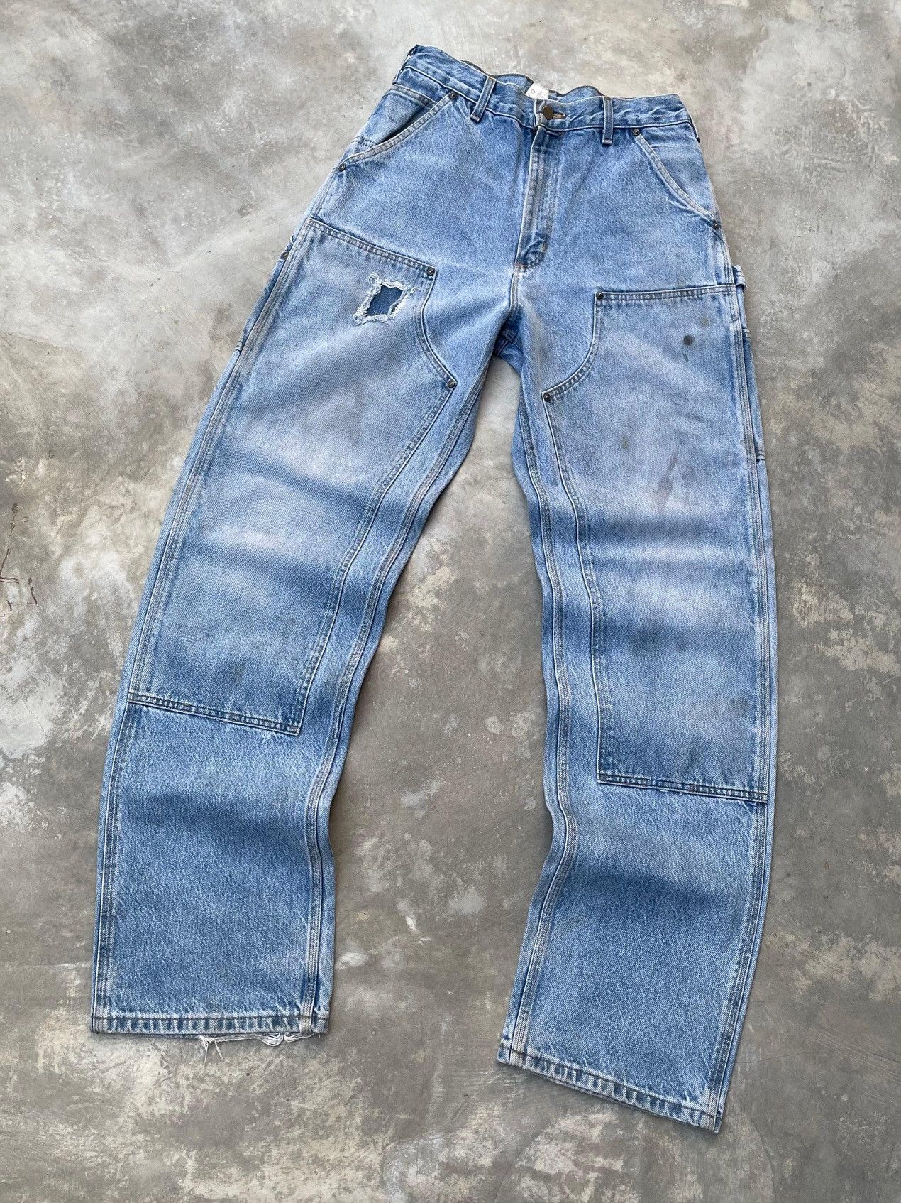 Carhartt Faded Dark Stone Carhartt Doublekne B73-BDST🪡Grunge Size US 32 / EU 48 - 5 Thumbnail