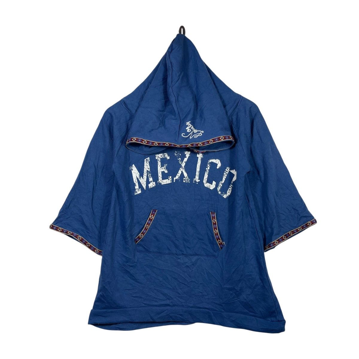 VINTAGE Y2K ANAP Mexico Big Spellout Graphic Poncho Hoodie