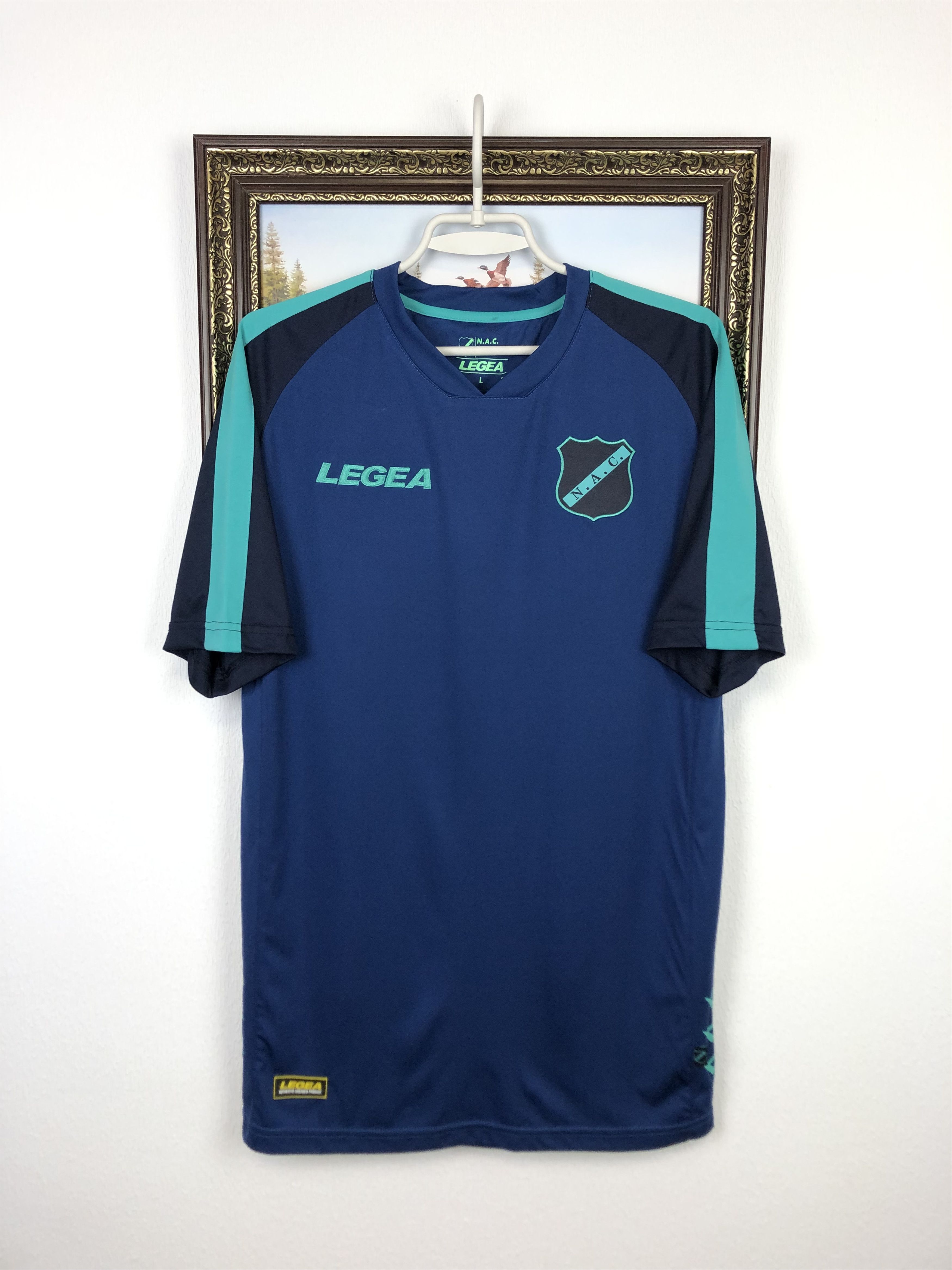 Vintage NAC Breda Football Shirt Soccer Train Jersey Trikot Tee Hype Size US L / EU 52-54 / 3 - 1 Thumbnail