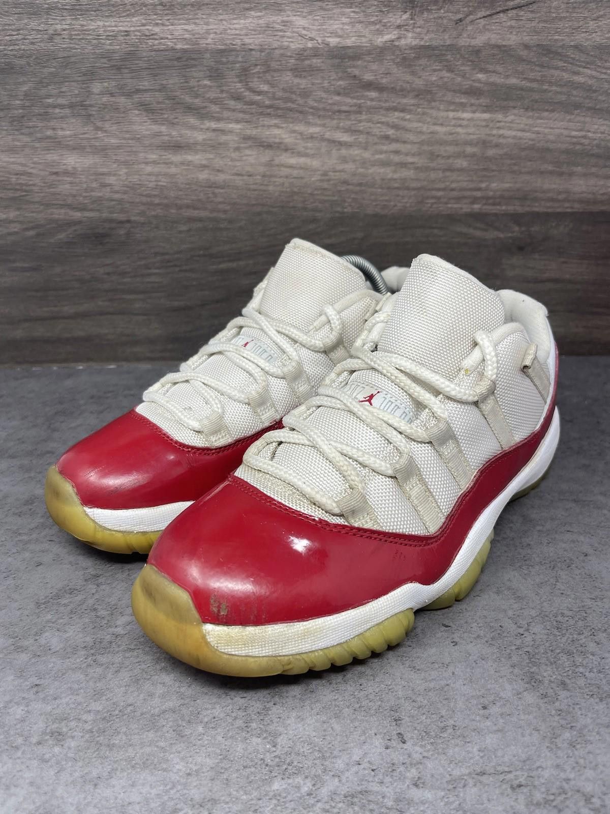 Jordan Brand Air Jordan 11 Low Cherry Sneakers Mens Size 8 White Red Size US 8 / EU 41 - 2 Thumbnail
