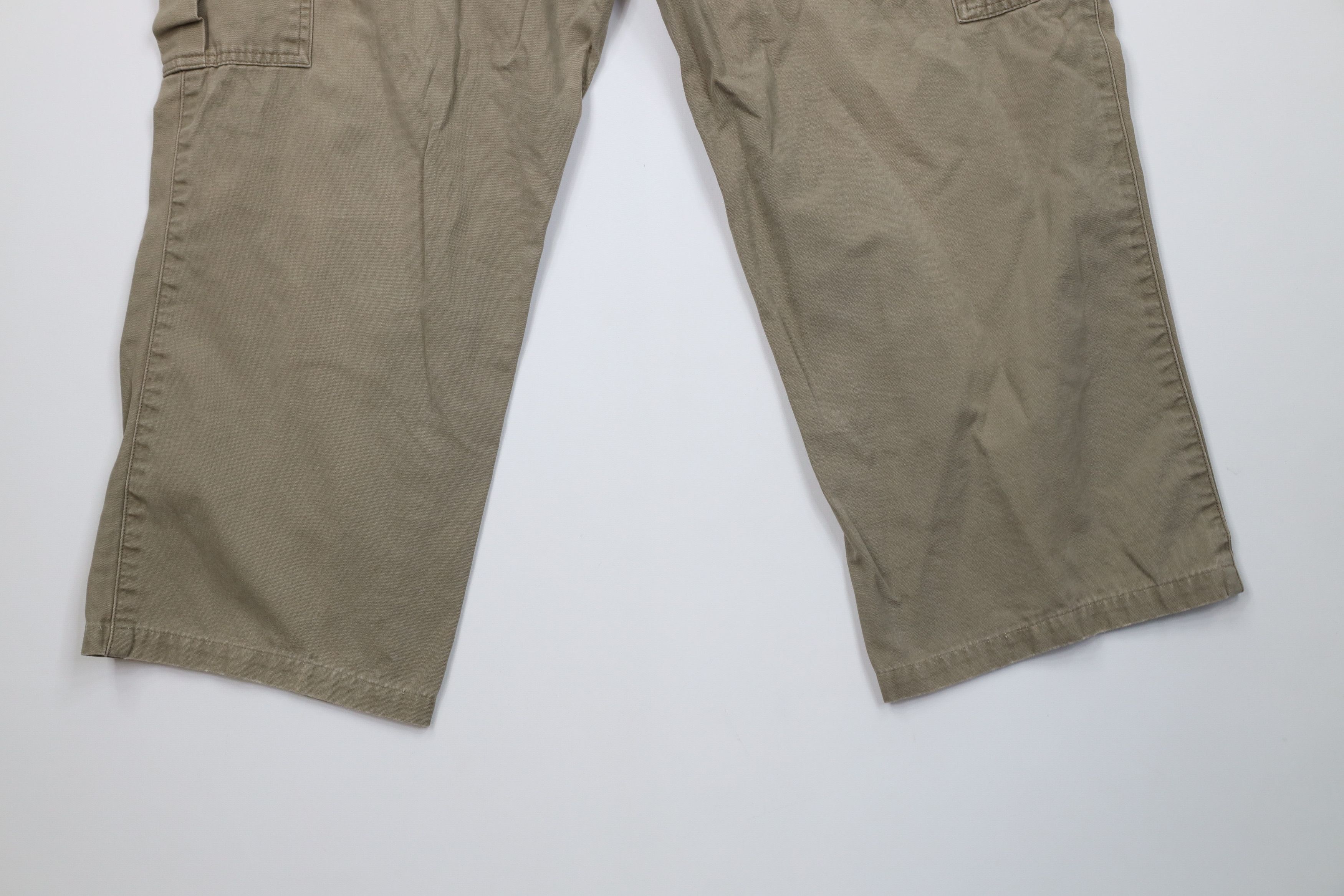 Vintage Vintage 90s Streetwear Baggy Wide Leg Cargo Pants Beige Size US 40 / EU 56 - 11 Thumbnail