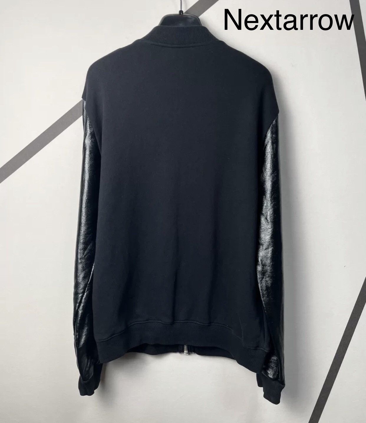 Saint Laurent Paris × Yves Saint Laurent Saint laurent slp 14aw patent sleeve sweater zipper coat Size US L / EU 52-54 / 3 - 2 Thumbnail