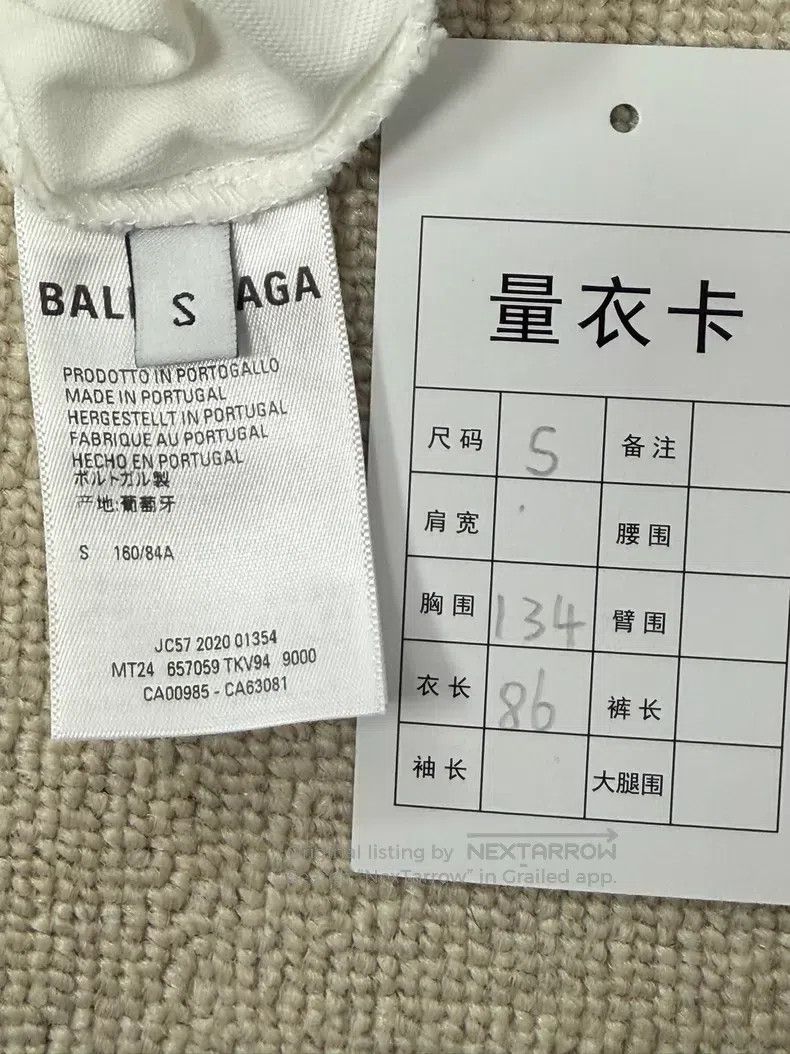 Balenciaga Balenciaga Letter pattern printed short-sleeve T-shirt whi Size US S / EU 44-46 / 1 - 3 Thumbnail