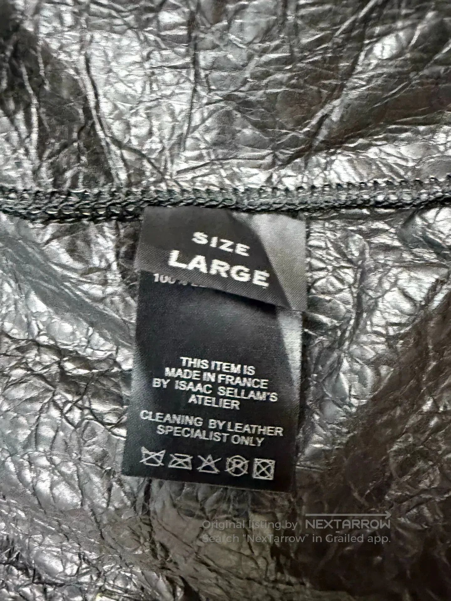 Isaac Sellam Experience Isaac Sellam Crinkled Leather Blazer. Size US M / EU 48-50 / 2 - 5 Thumbnail