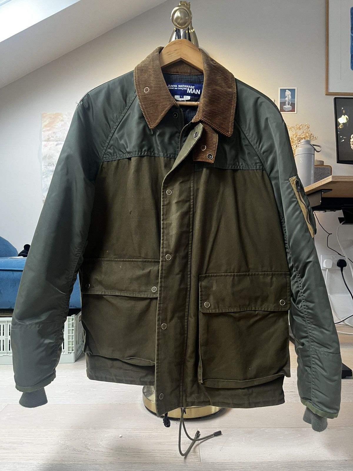 Junya Watanabe Comme des Garcons × Junya Watanabe FW19 HYBRID BOMBER JACKET Size US L / EU 52-54 / 3 - 1 Thumbnail