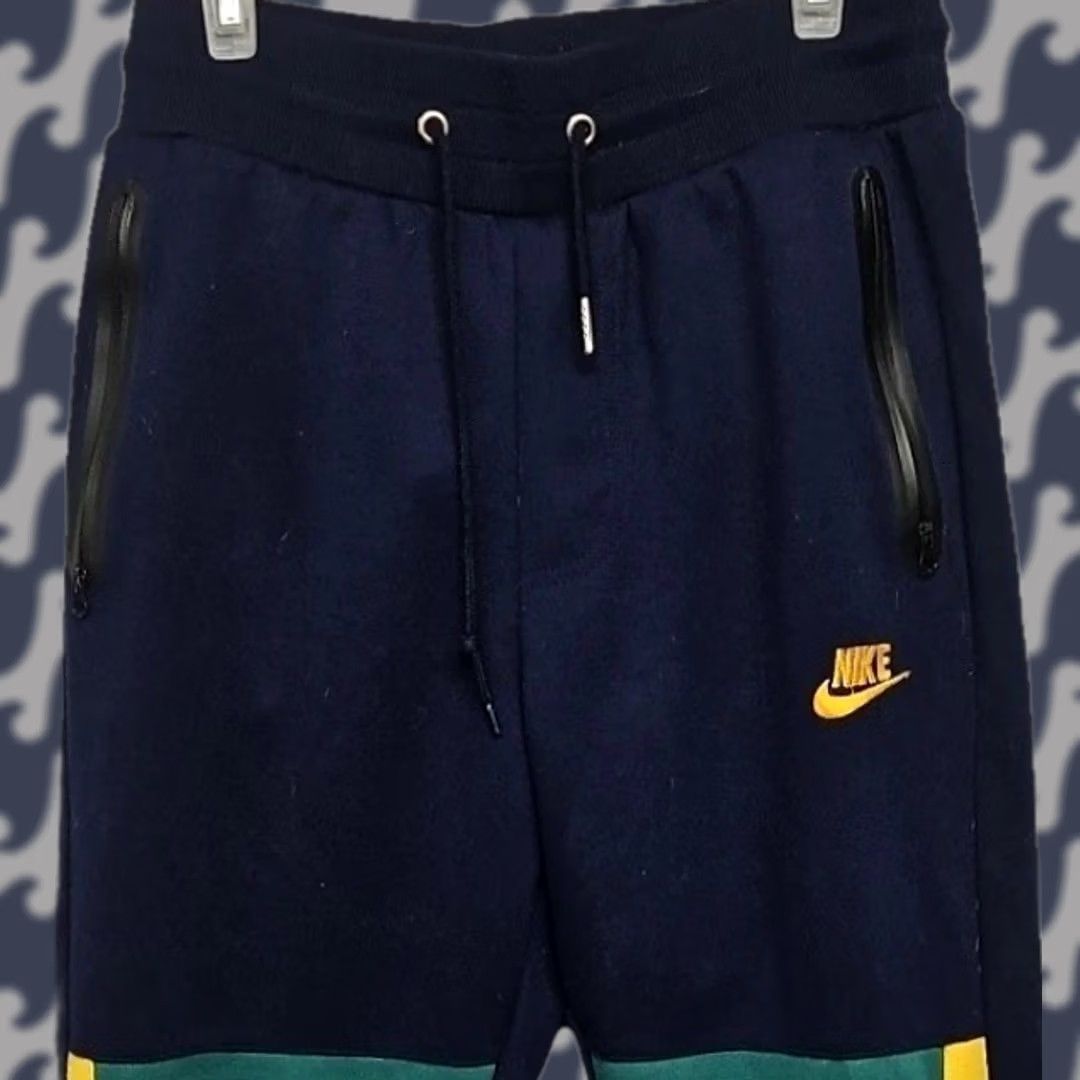 Nike Nike Fleece Joggers Men Medium Colorblock Athletic Sweatpants Zip Pockets Size US 31 - 1 Thumbnail