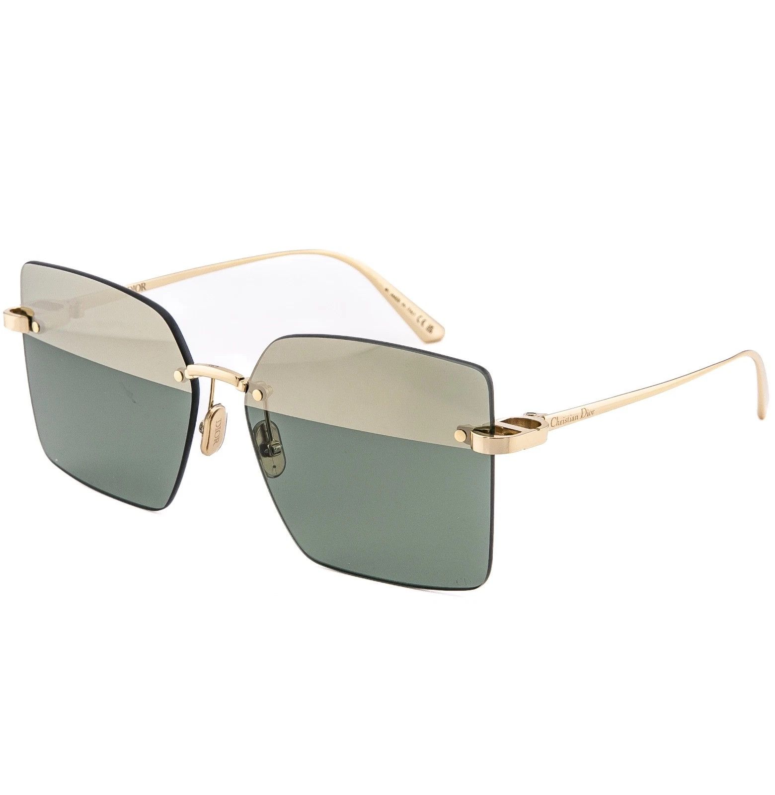 Christian Dior Monsieur CHRISTIAN DIOR CDIOR Gold Green Line S3U Sunglass CD40195U Size ONE SIZE - 3 Thumbnail